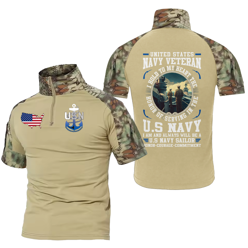 Navy Honor Commitment Tactical Polo Shirt