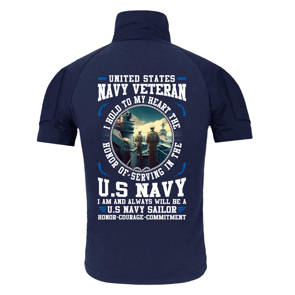 Navy Honor Commitment Tactical Polo Shirt