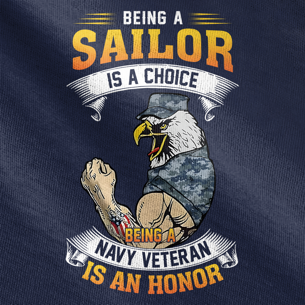 Personalizable Being A Navy Veteran Is An Honor Tactical Polo Shirt