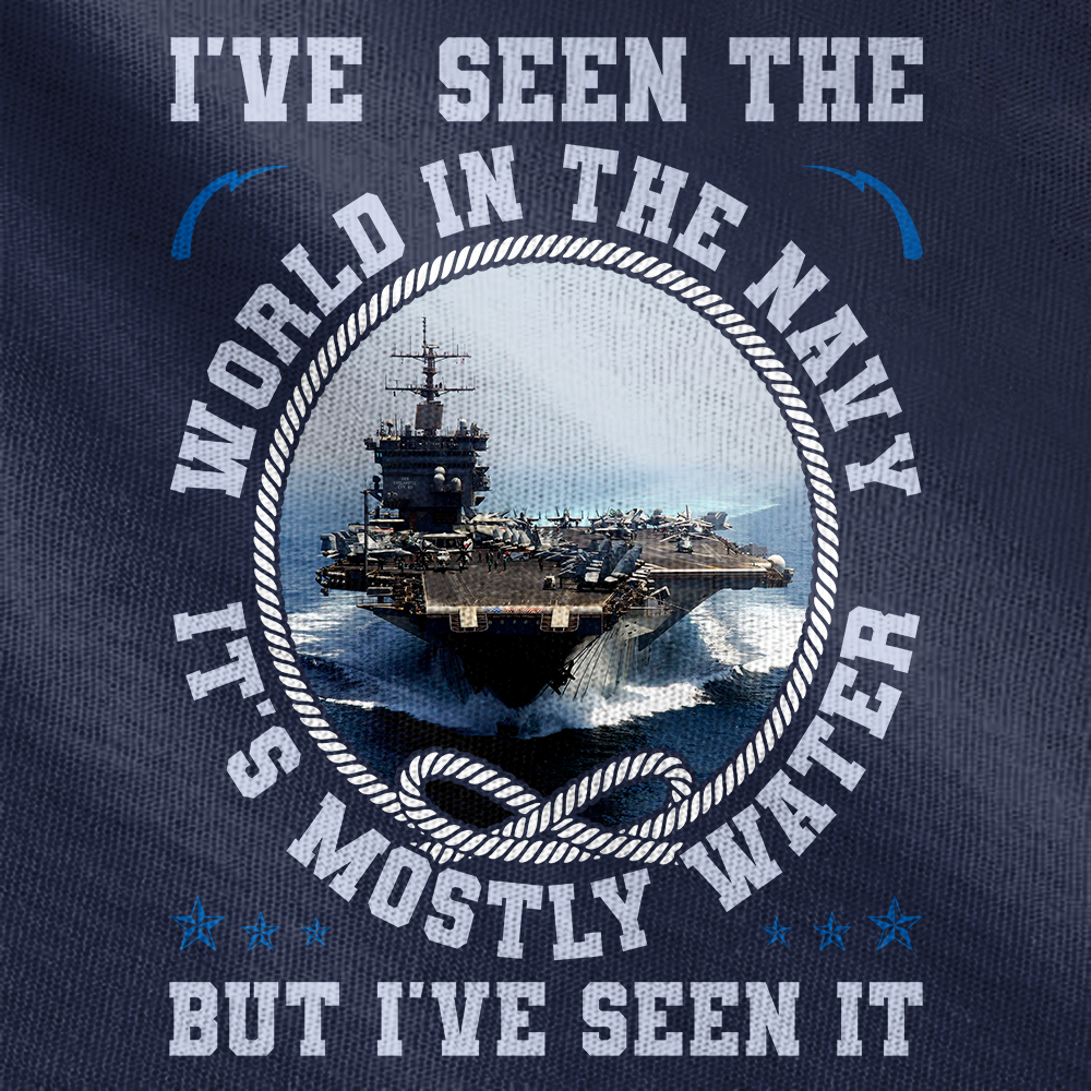 Personalizable I've Seen The World In The Navy Tactical Polo Shirt