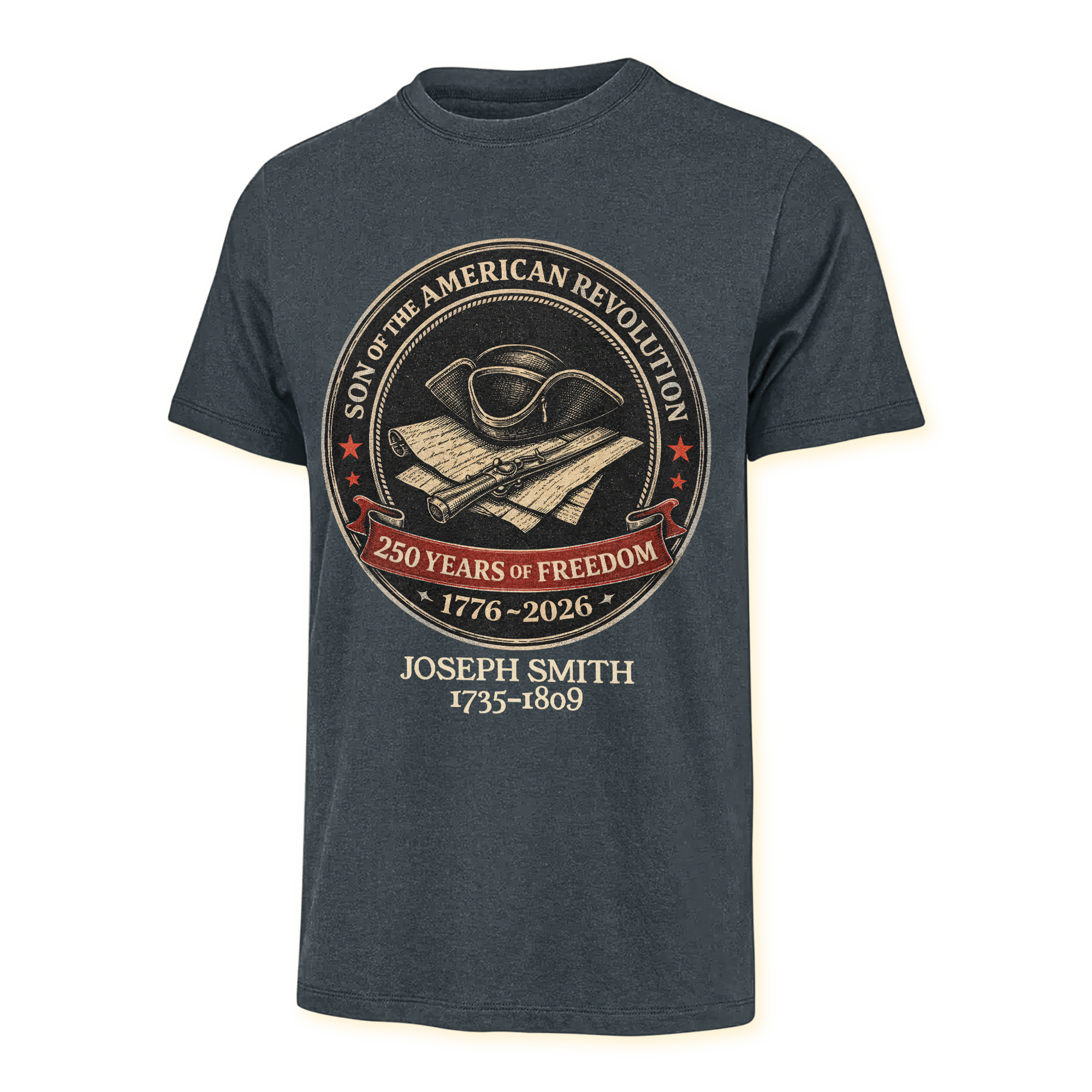 Personalizable America 250 Years Descendant Of A Patriot Classic T-shirt