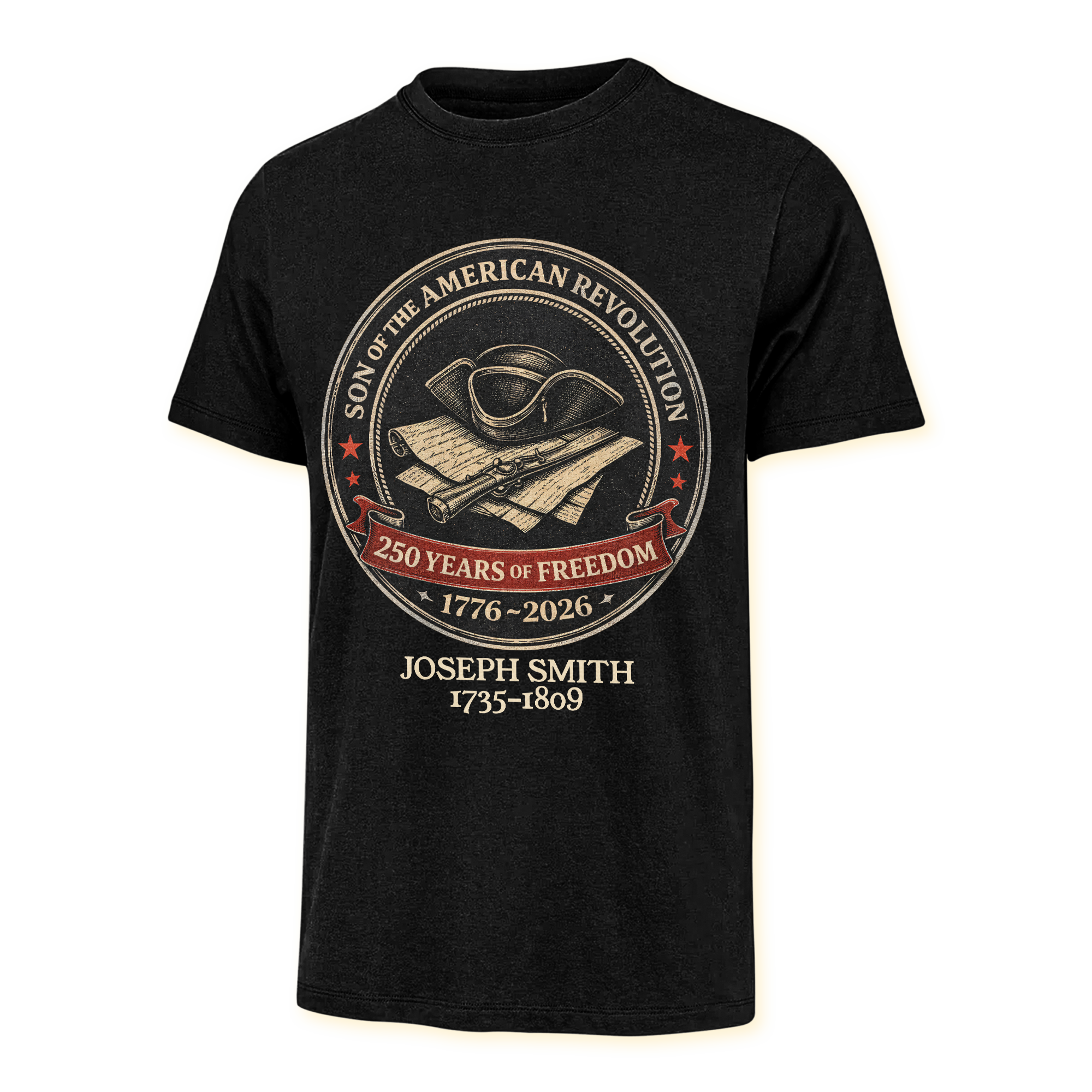 Personalizable America 250 Years Descendant Of A Patriot Classic T-shirt