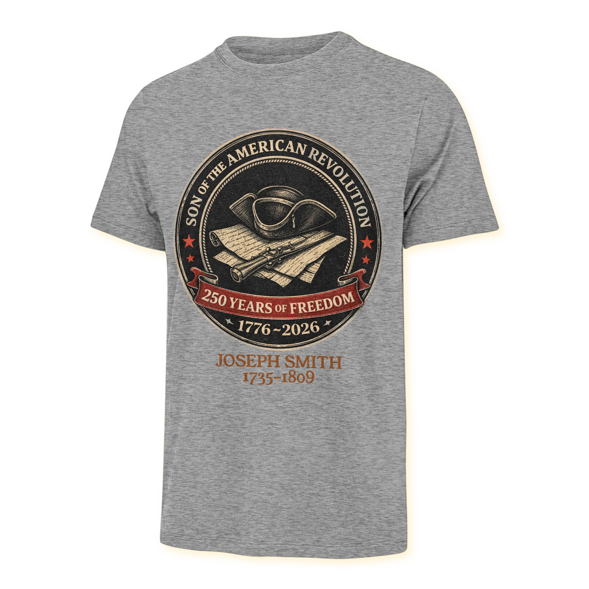 Personalizable America 250 Years Descendant Of A Patriot Classic T-shirt