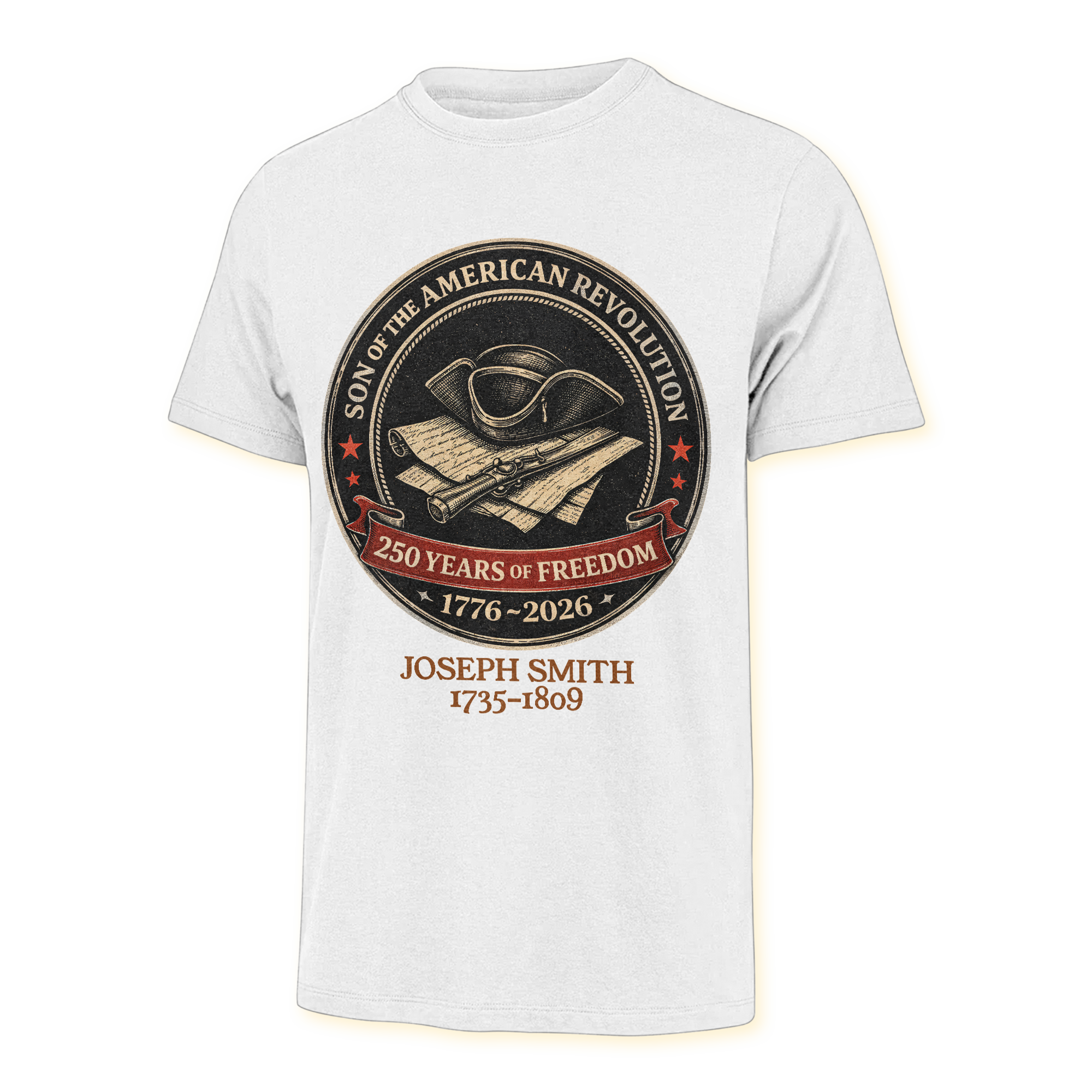Personalizable America 250 Years Descendant Of A Patriot Classic T-shirt