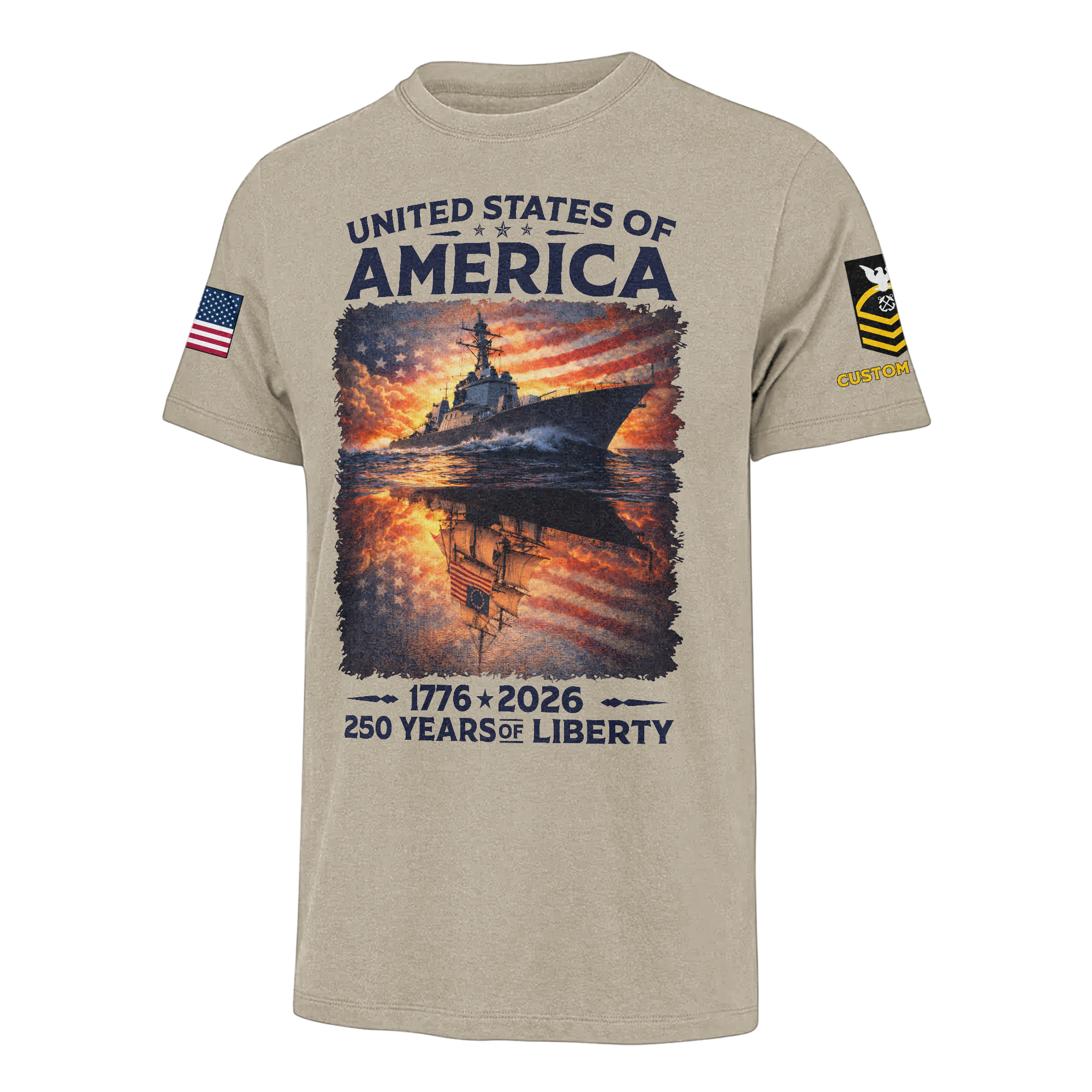 Personalizable America 250 Years of Liberty Classic T-shirt