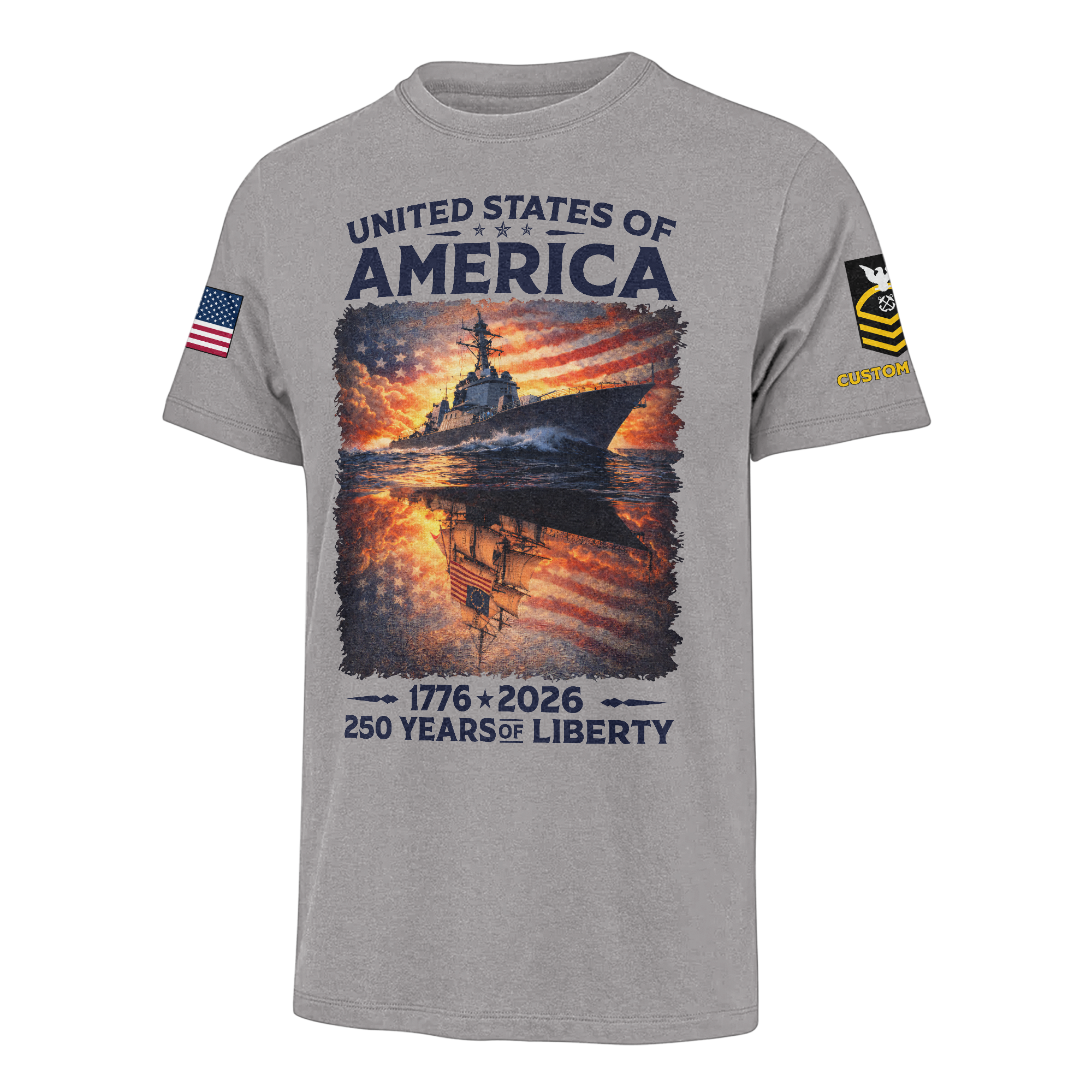 Personalizable America 250 Years of Liberty Classic T-shirt