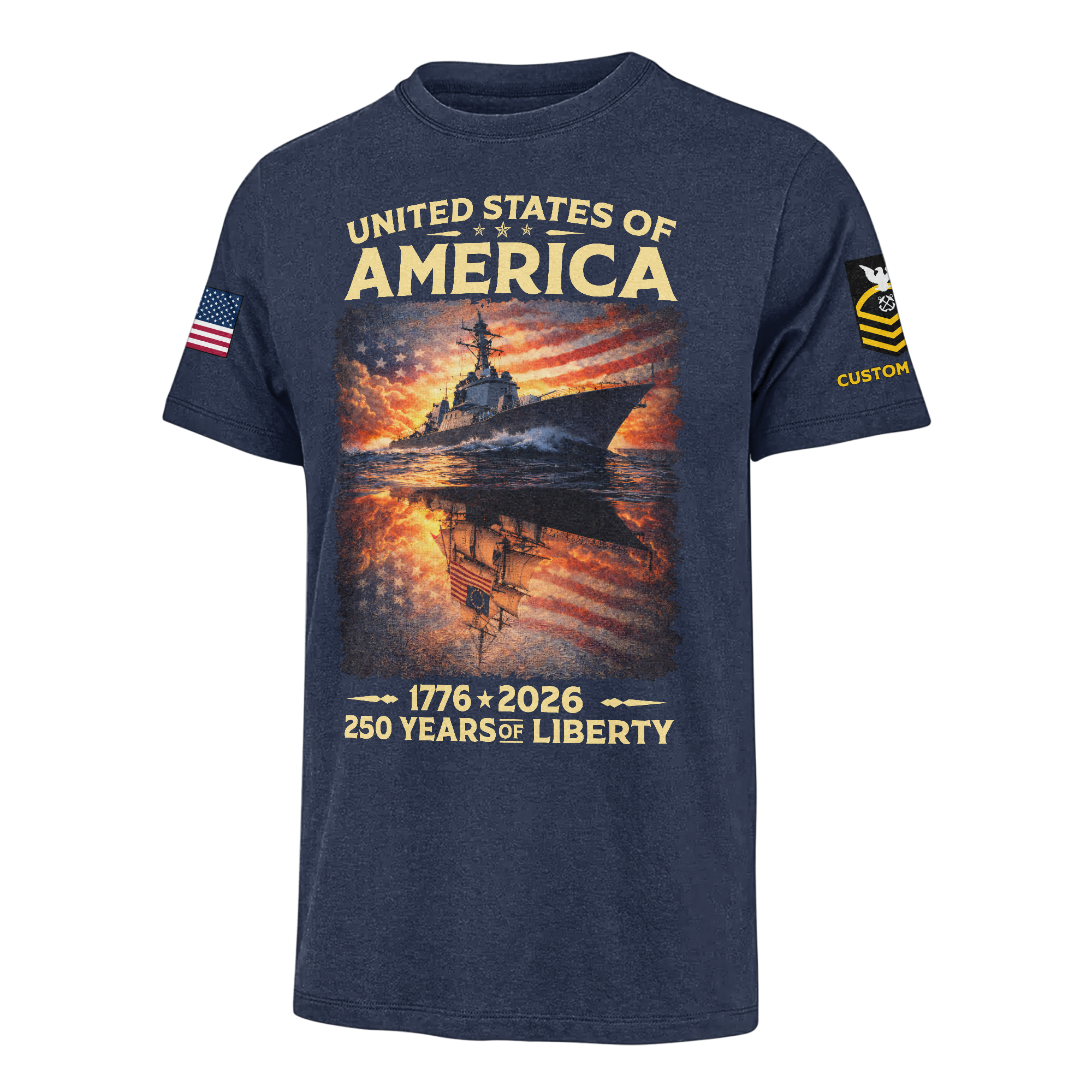 Personalizable America 250 Years of Liberty Classic T-shirt