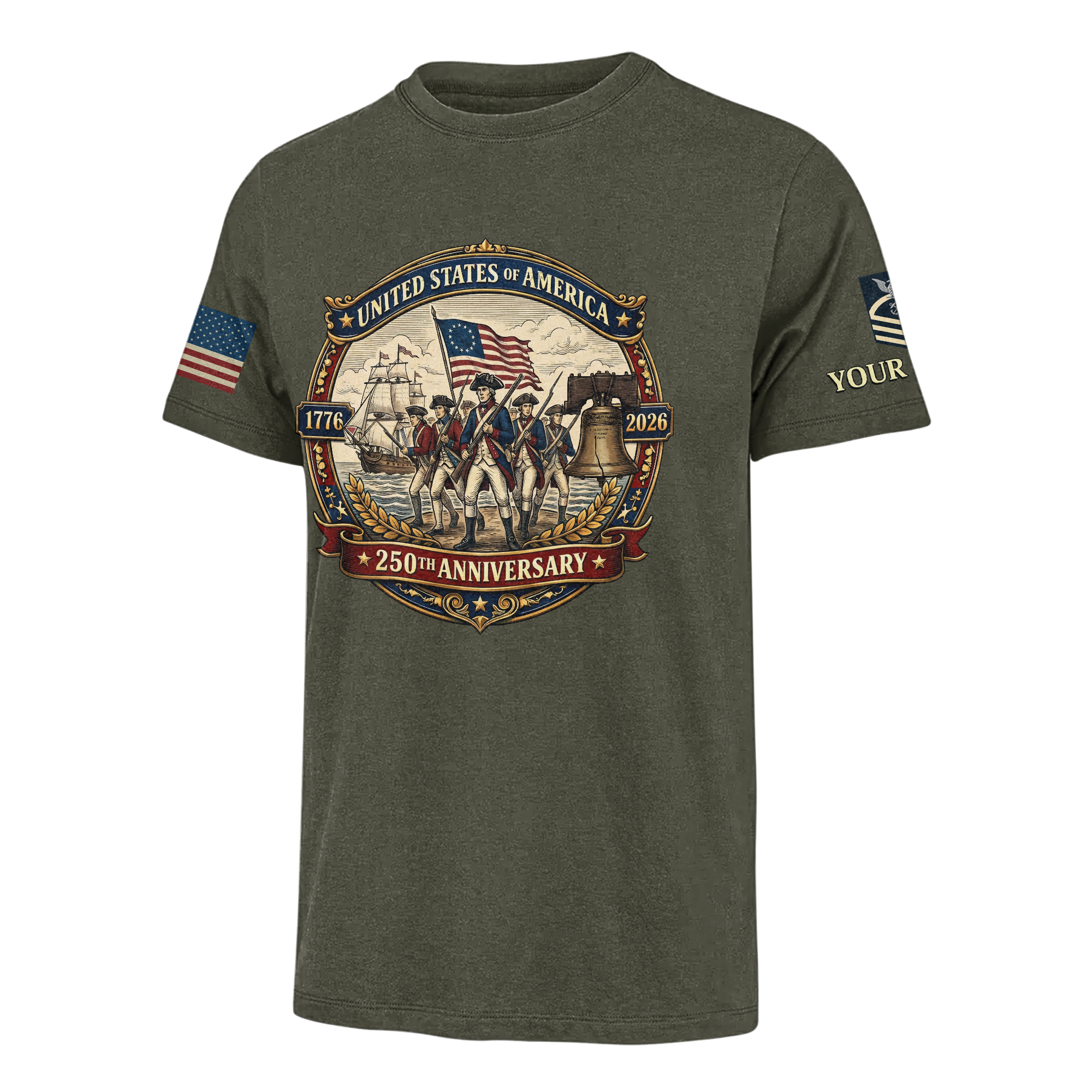 Personalizable America 250 Years of Liberty Classic T-shirt