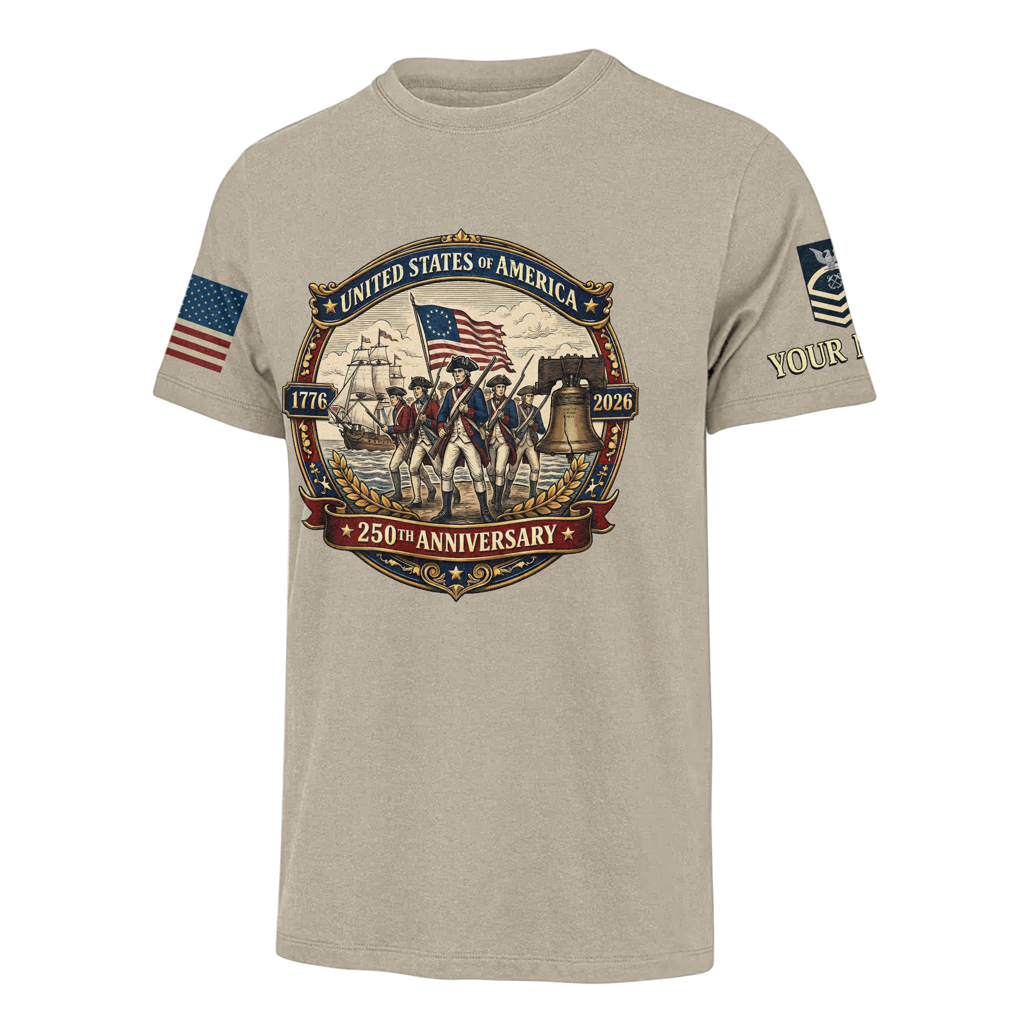 Personalizable America 250 Years of Liberty Classic T-shirt