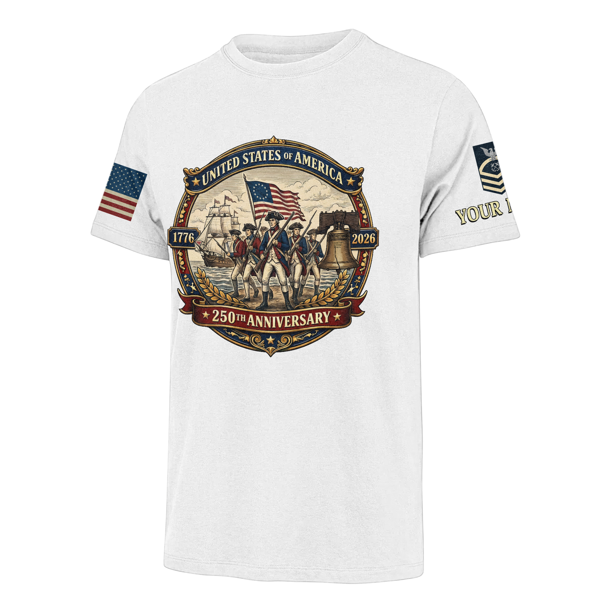 Personalizable America 250 Years of Liberty Classic T-shirt