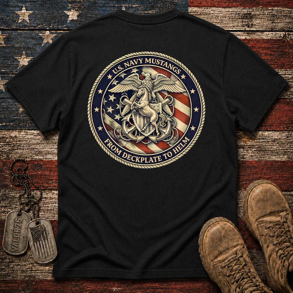 Navy Mustang Classic Tee