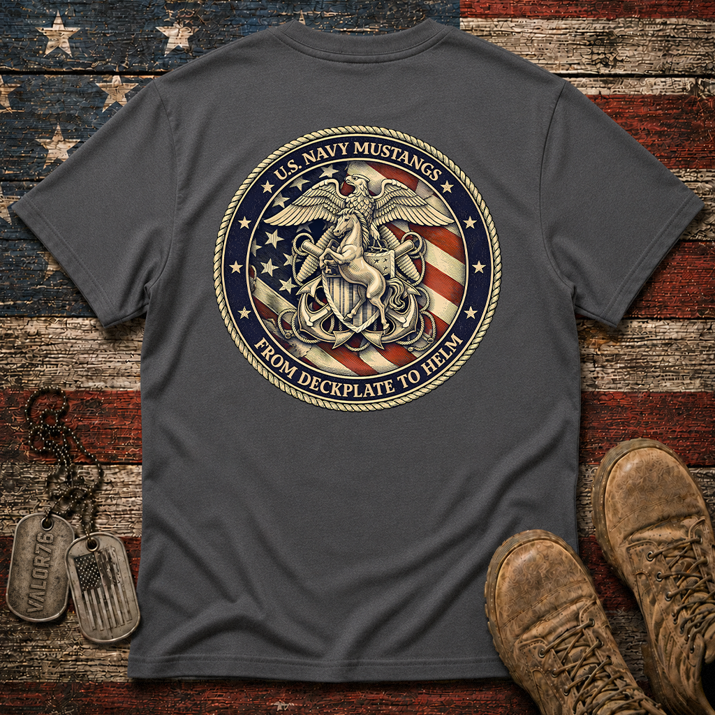 Navy Mustang Classic Tee