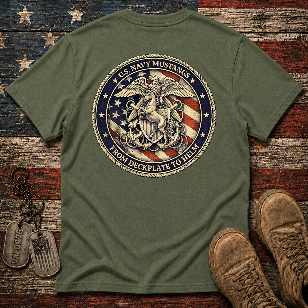 Navy Mustang Classic Tee