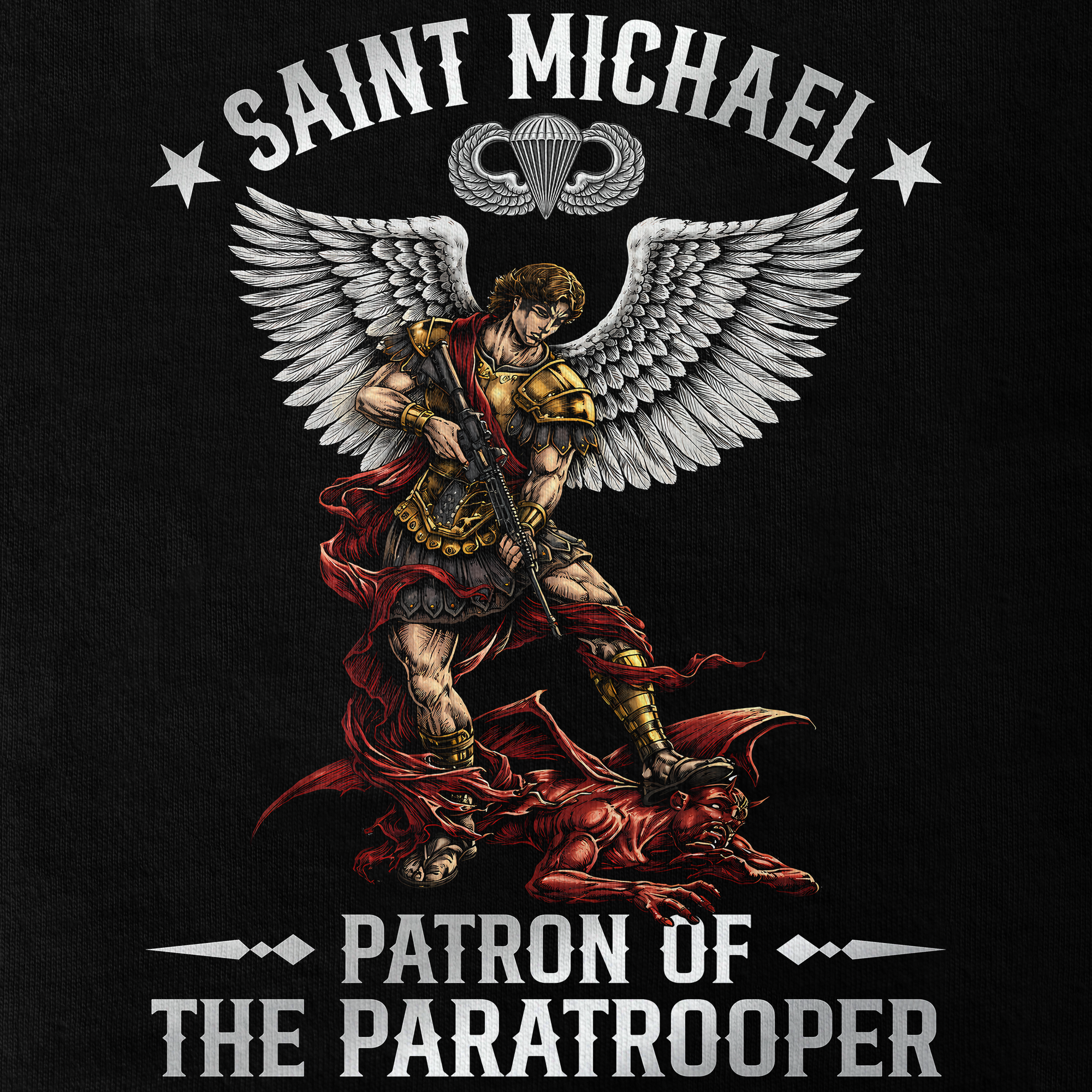 Personalizable Airborne St Michael Patron Of The Paratrooper Classic T-shirt