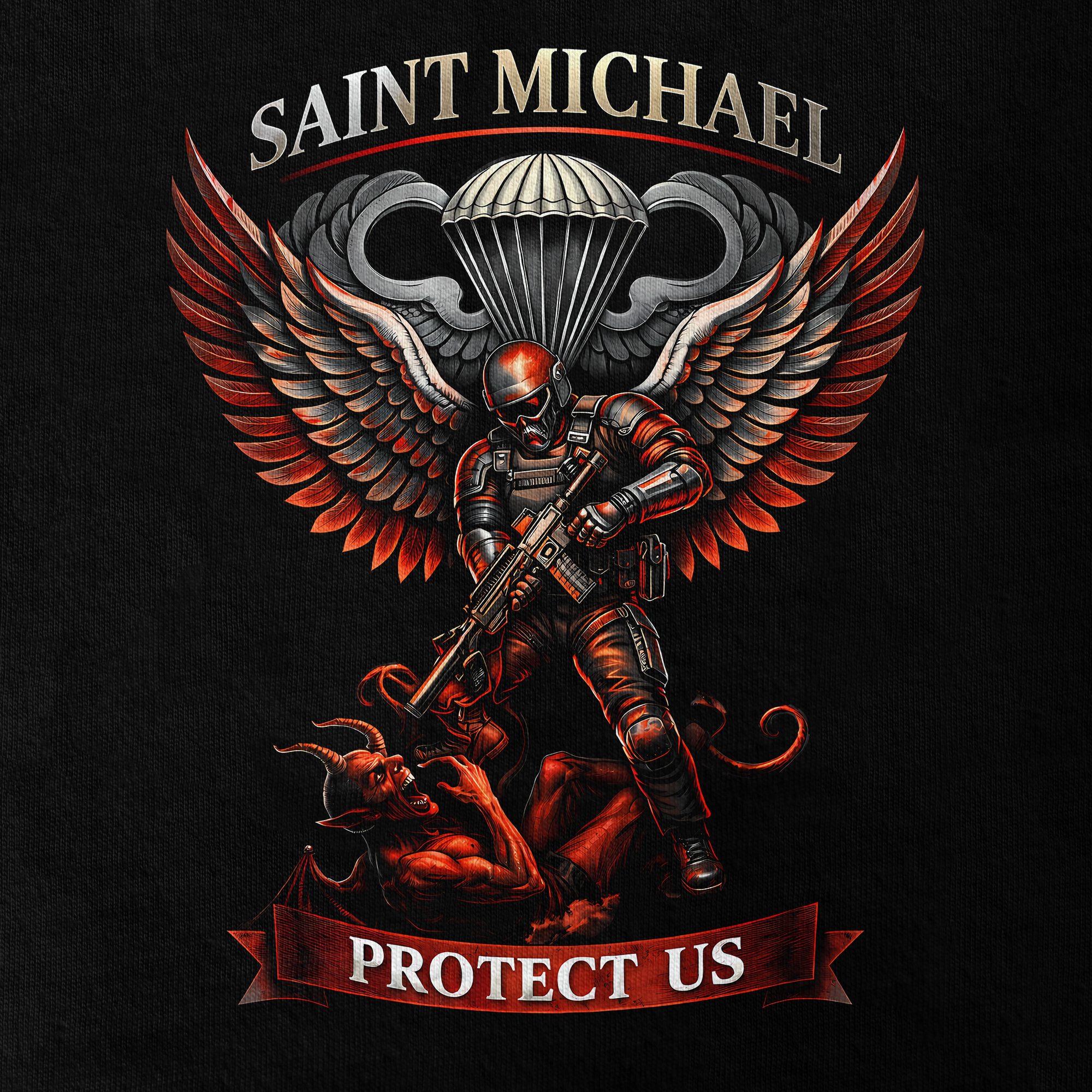 Personalizable Airborne St Michael Patron Of The Paratrooper Classic T-shirt