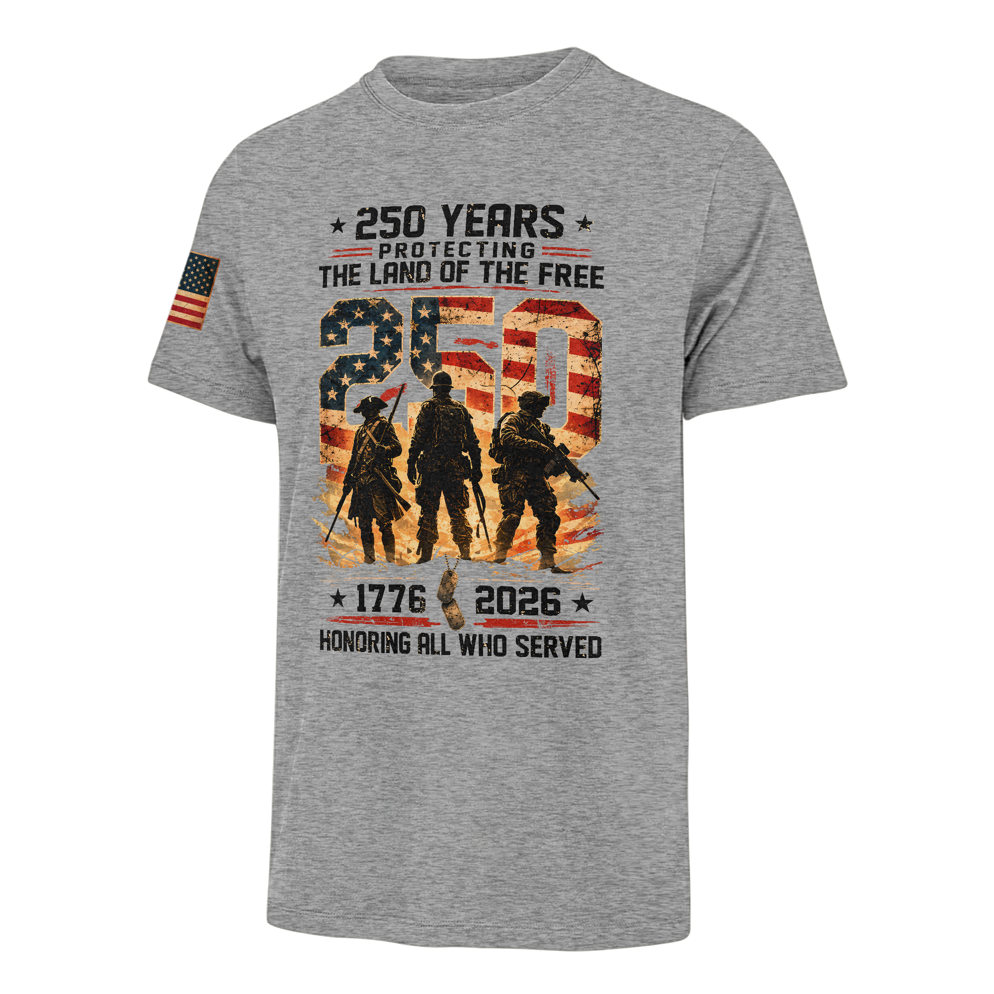 America 250 Years Honoring All Who Served Classic T-shirt