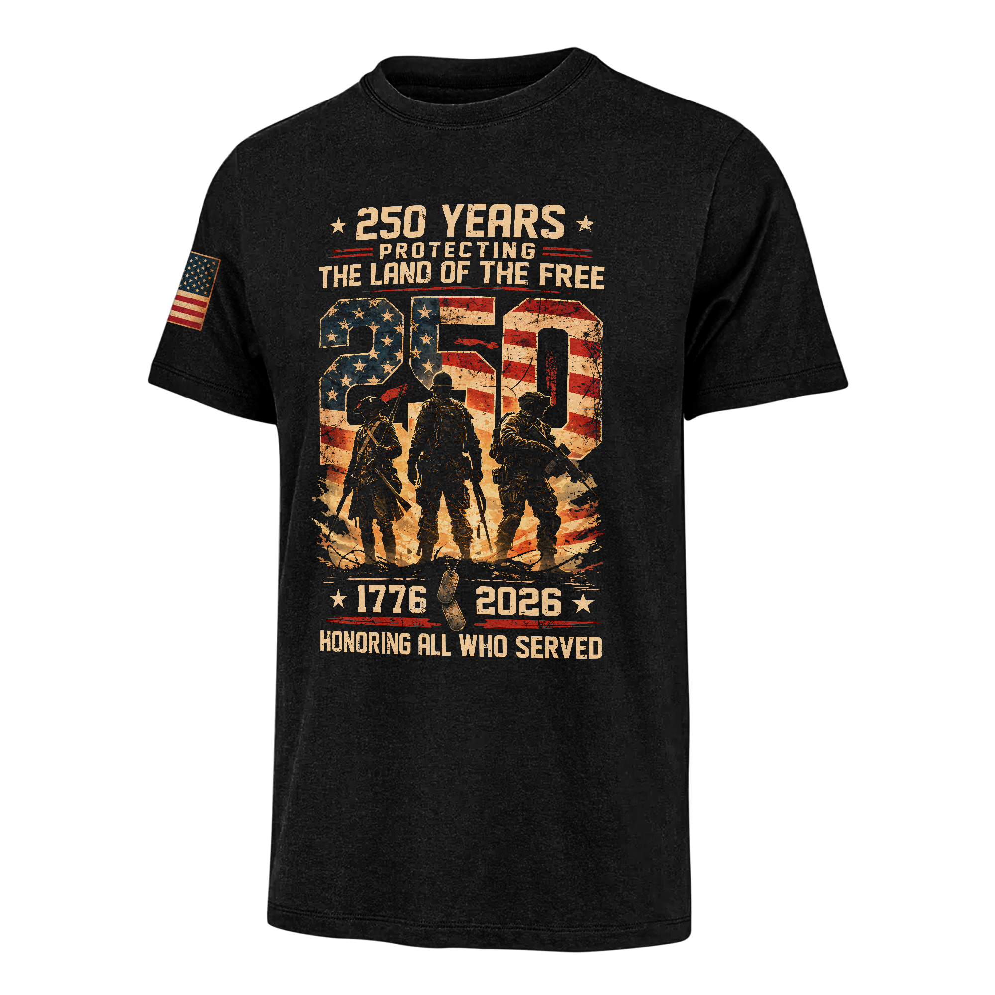 America 250 Years Honoring All Who Served Classic T-shirt