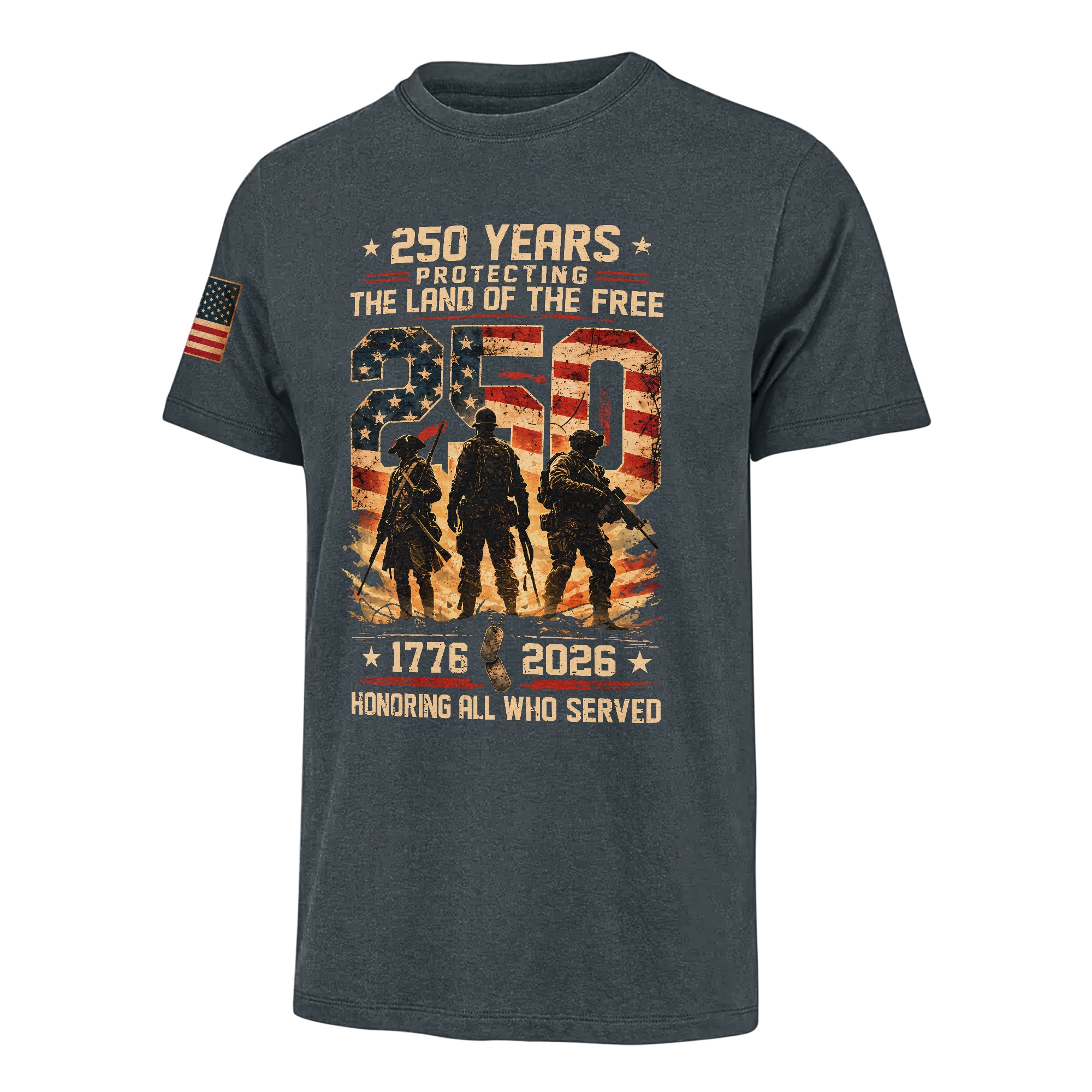 America 250 Years Honoring All Who Served Classic T-shirt