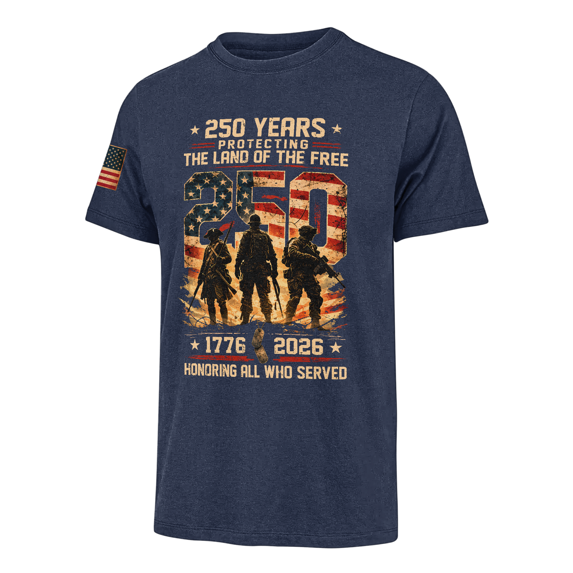 America 250 Years Honoring All Who Served Classic T-shirt