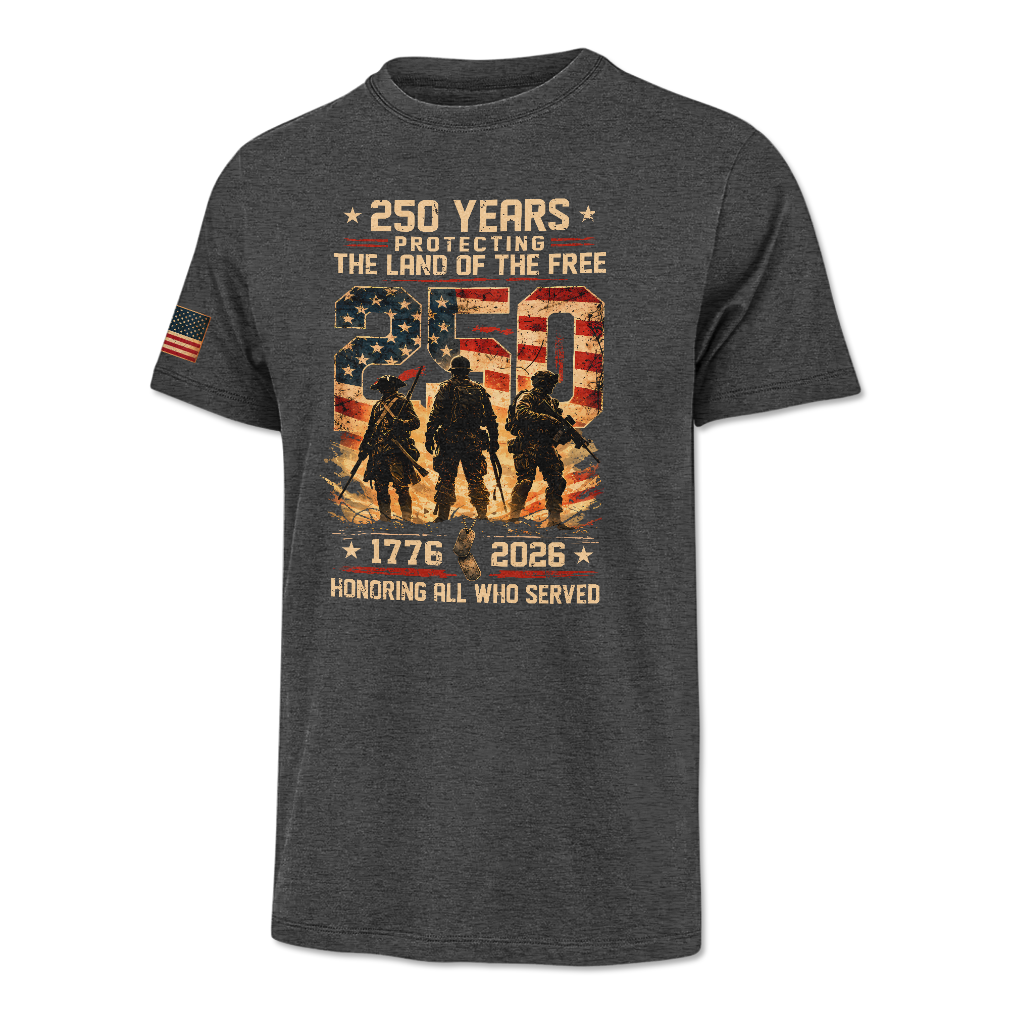 America 250 Years Honoring All Who Served Classic Tee