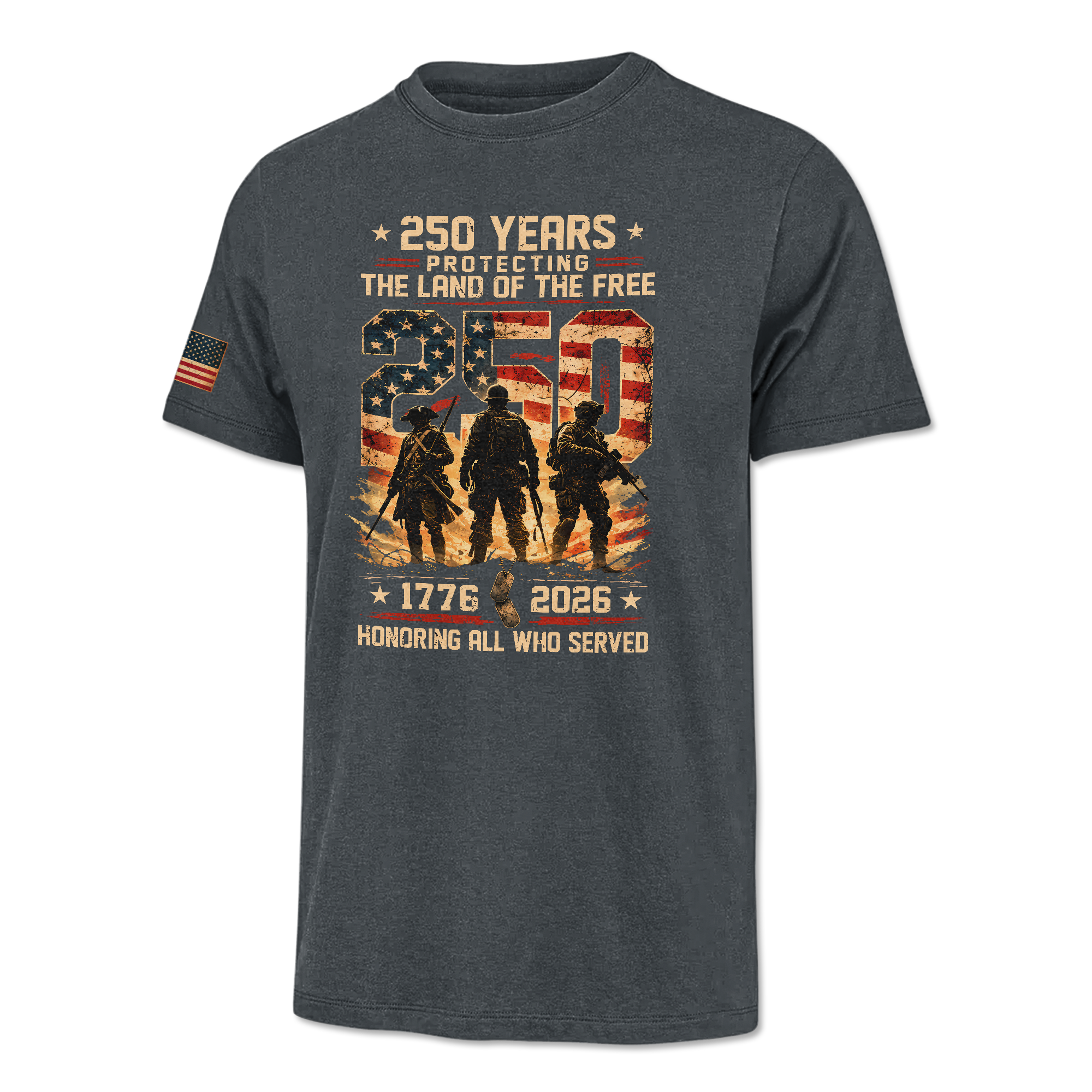 America 250 Years Honoring All Who Served Classic Tee