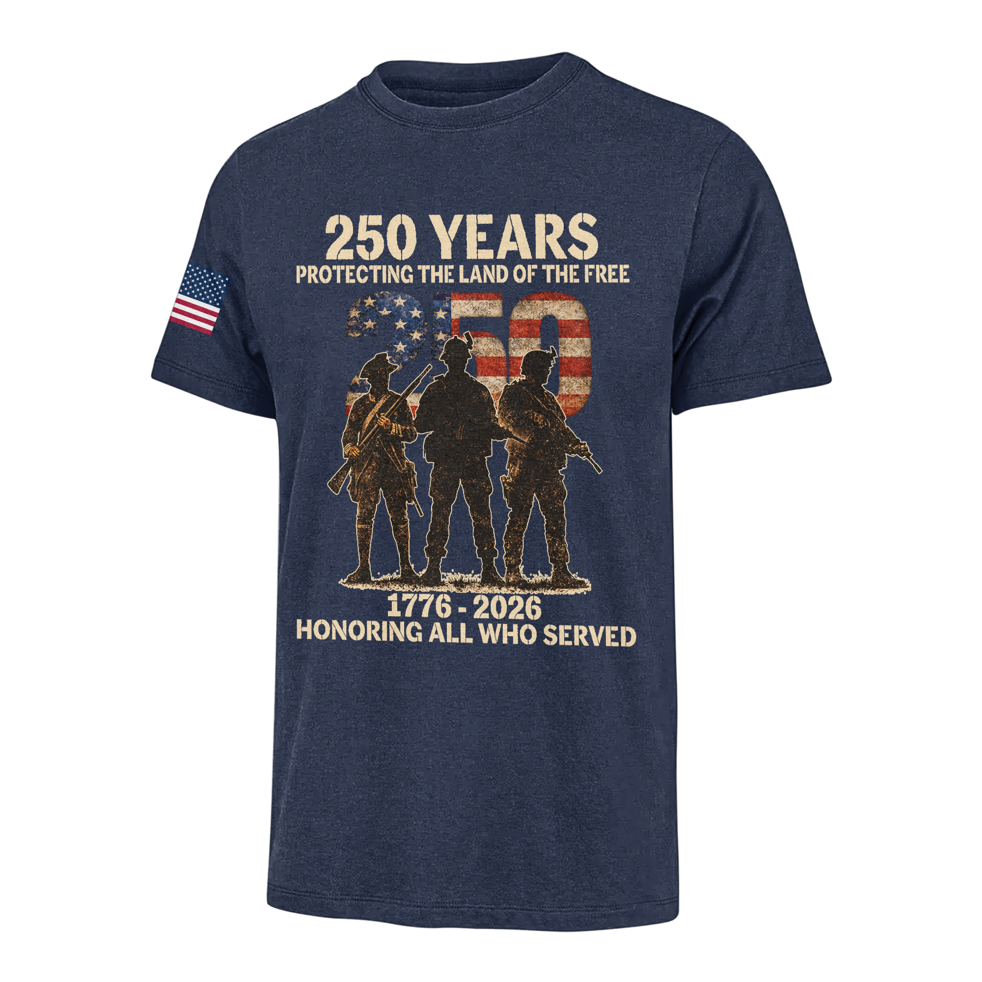 America 250 Years Honoring All Who Served Classic T-shirt