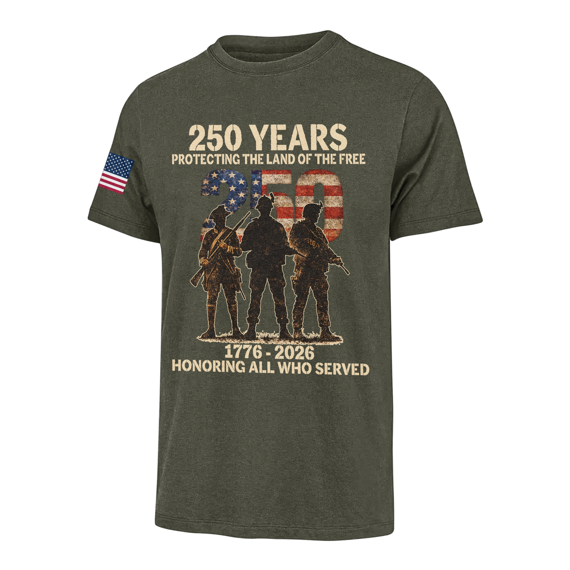 America 250 Years Honoring All Who Served Classic T-shirt
