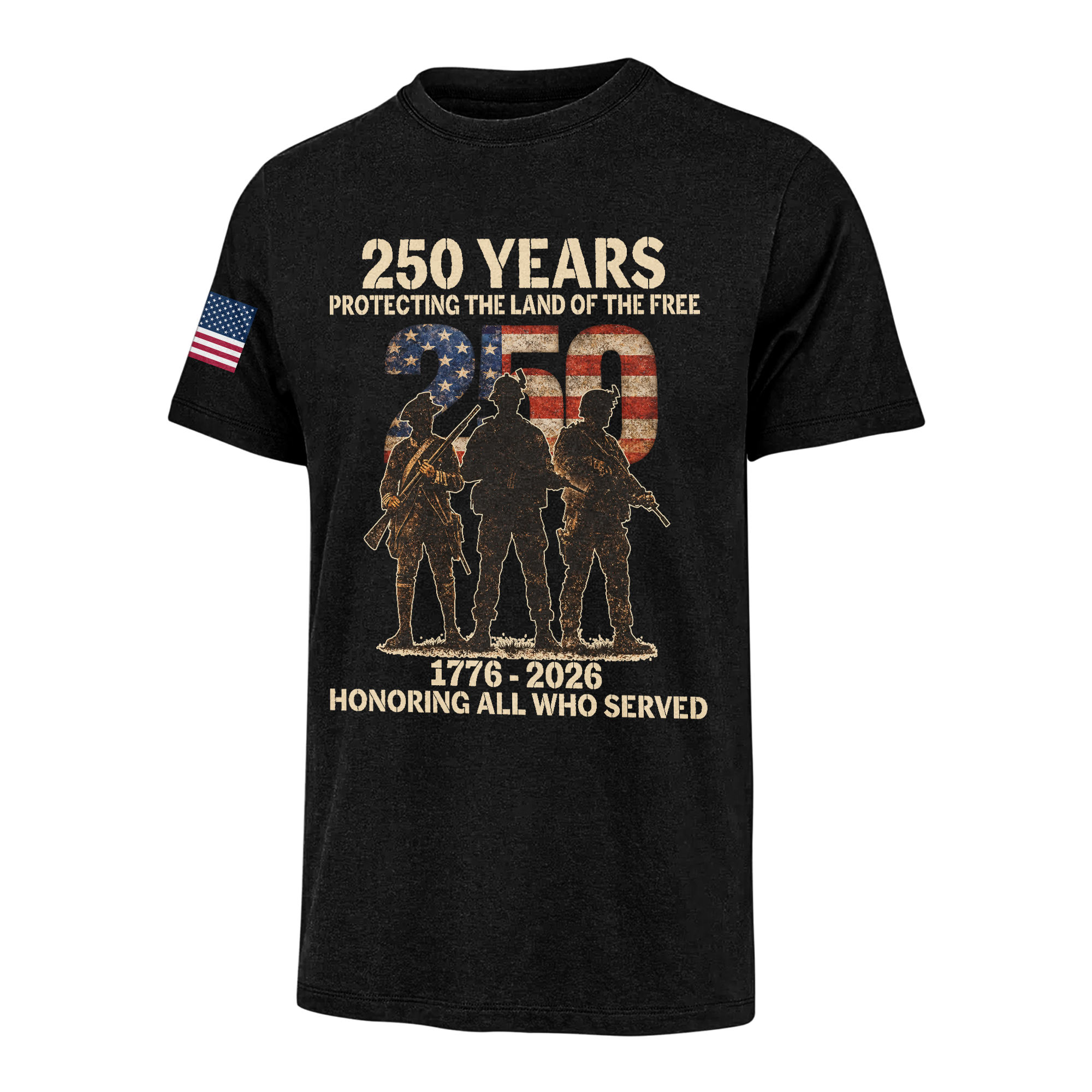 America 250 Years Honoring All Who Served Classic T-shirt