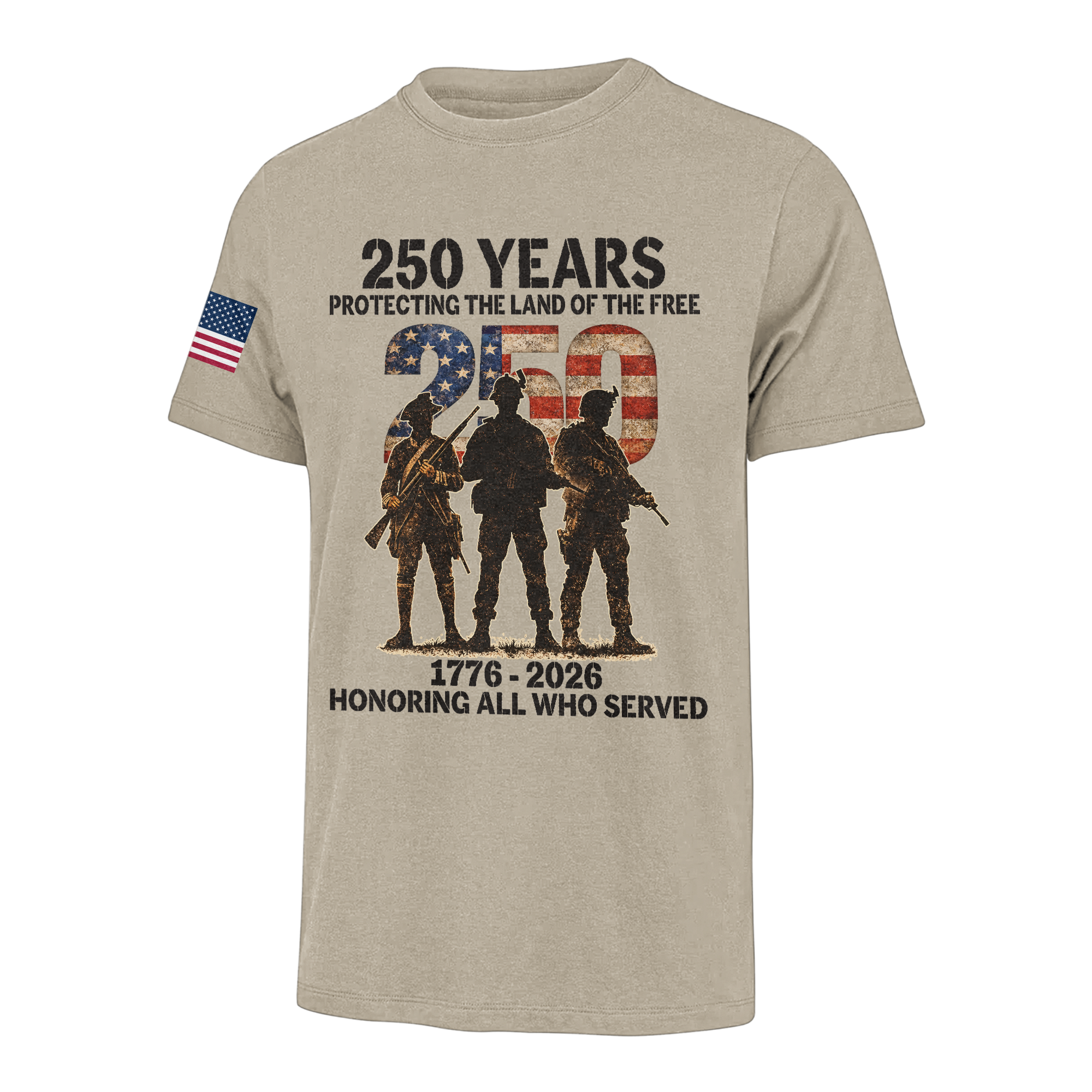 America 250 Years Honoring All Who Served Classic T-shirt