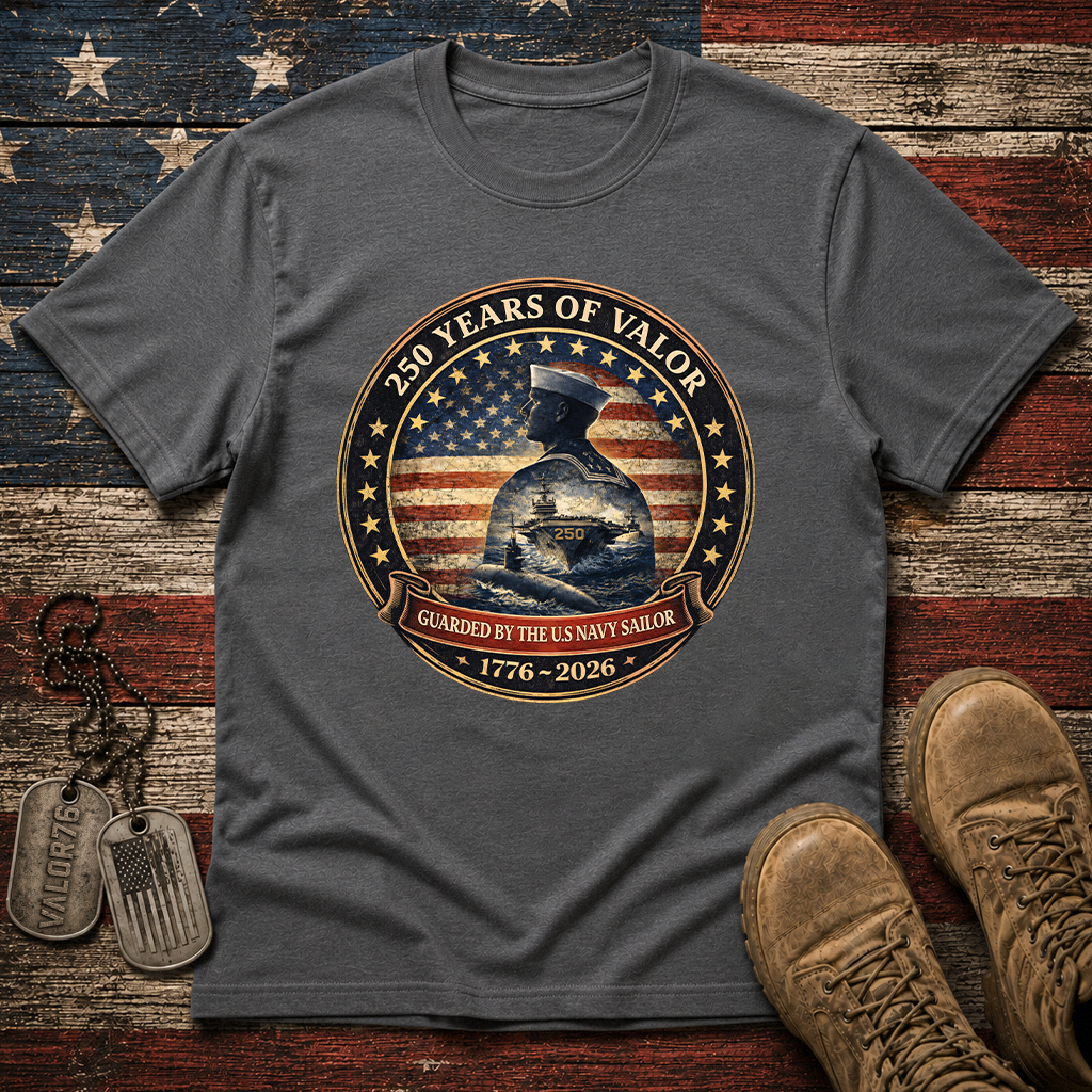 America 250 Years Navy Guarded By The Navy Sailor Classic Tee