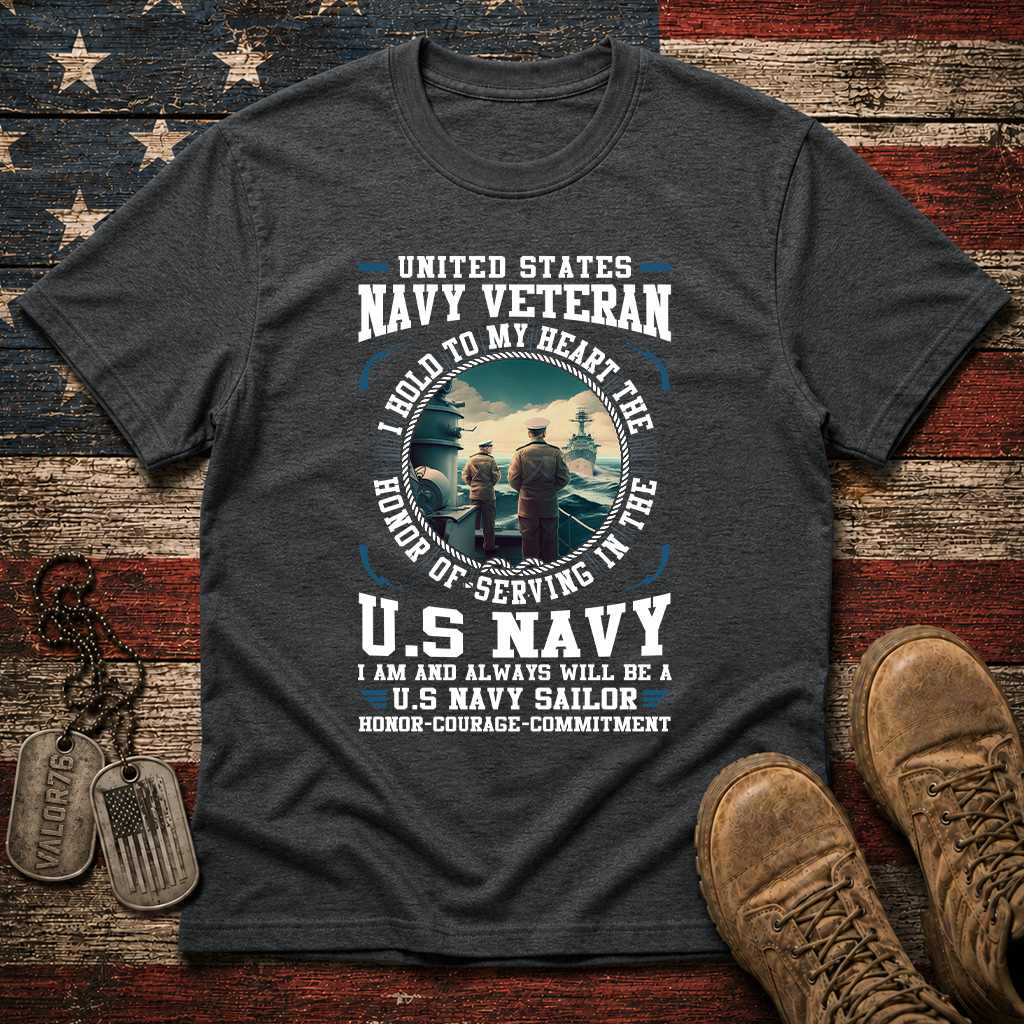 Navy Sailor Honor Courage Commitment Classic Tee