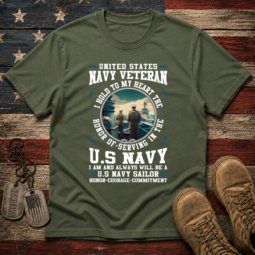 Navy Sailor Honor Courage Commitment Classic Tee