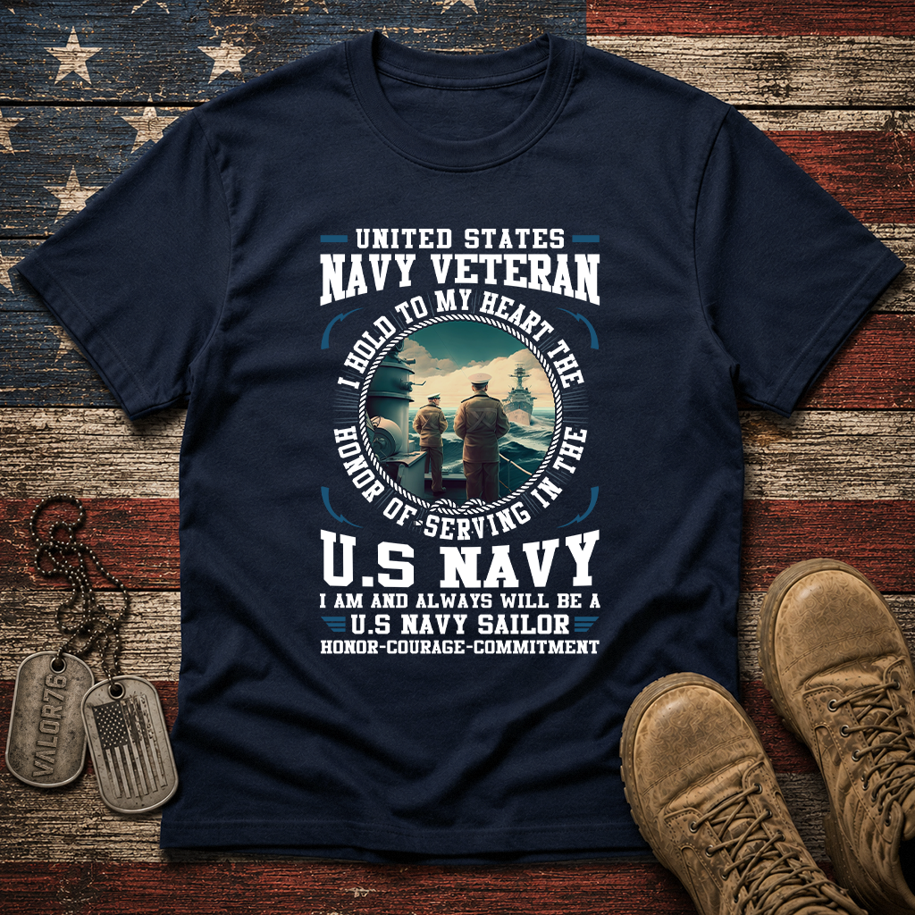 Navy Sailor Honor Courage Commitment Classic Tee