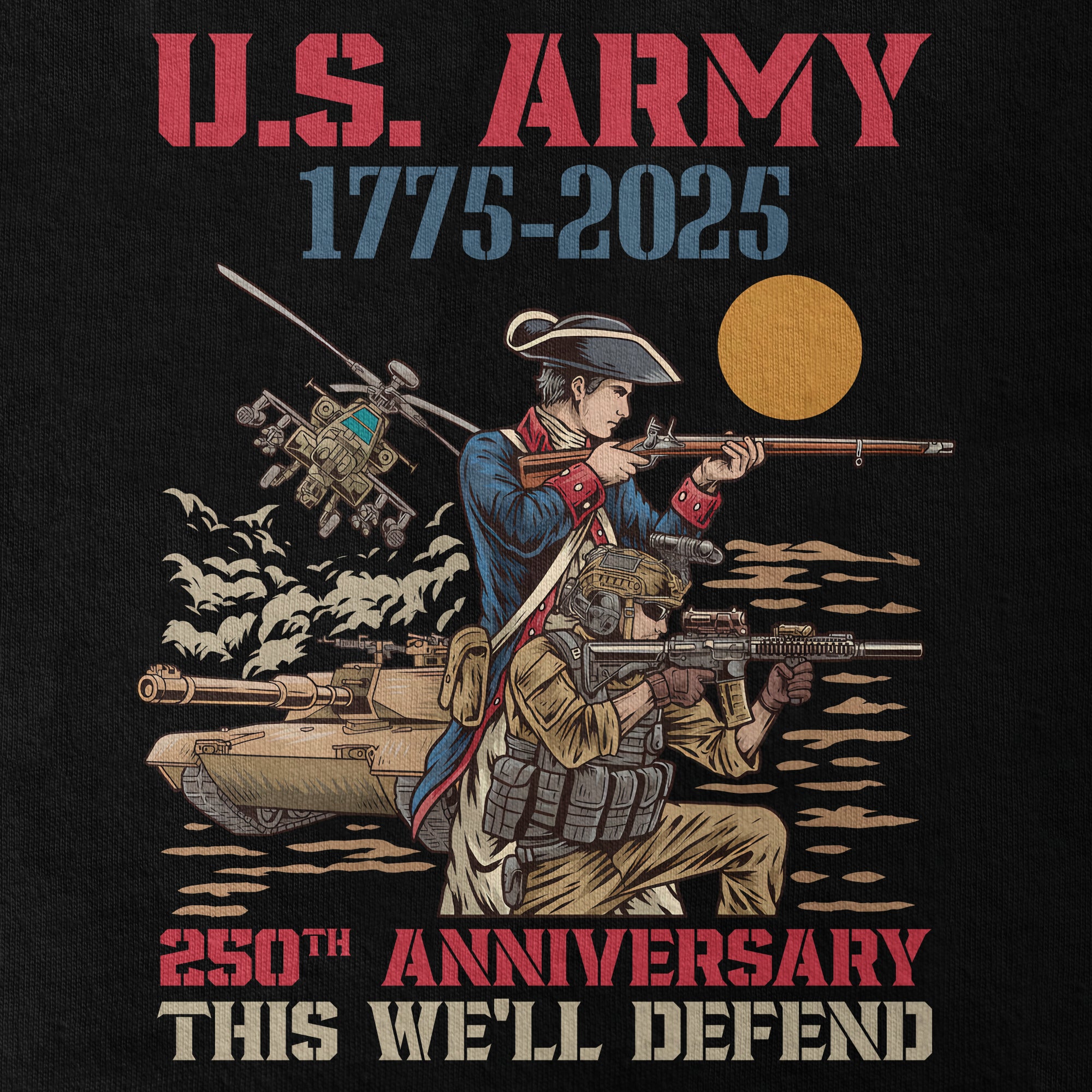 Army 250th Anniversary Classic T-shirt