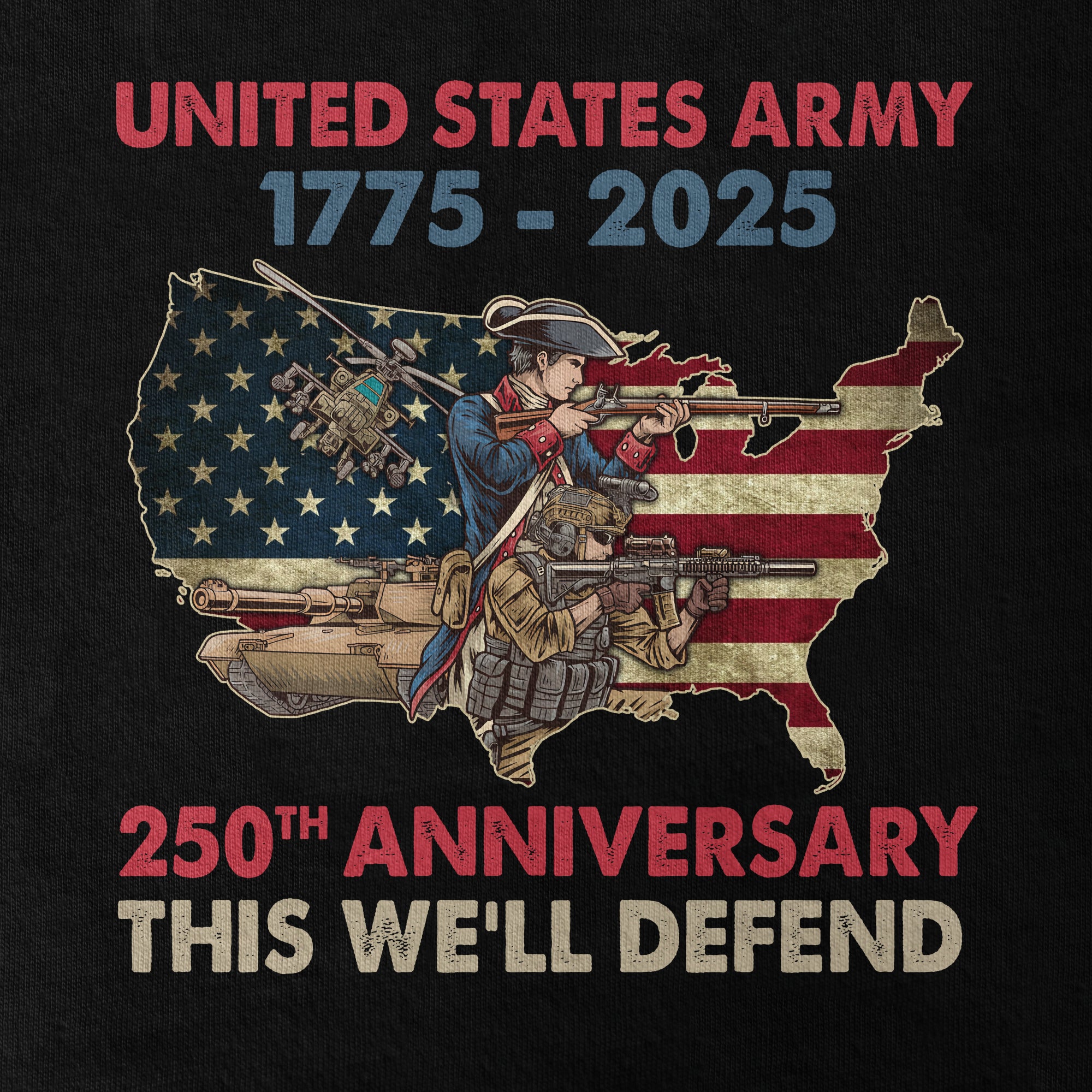Army 250th Anniversary Classic T-shirt