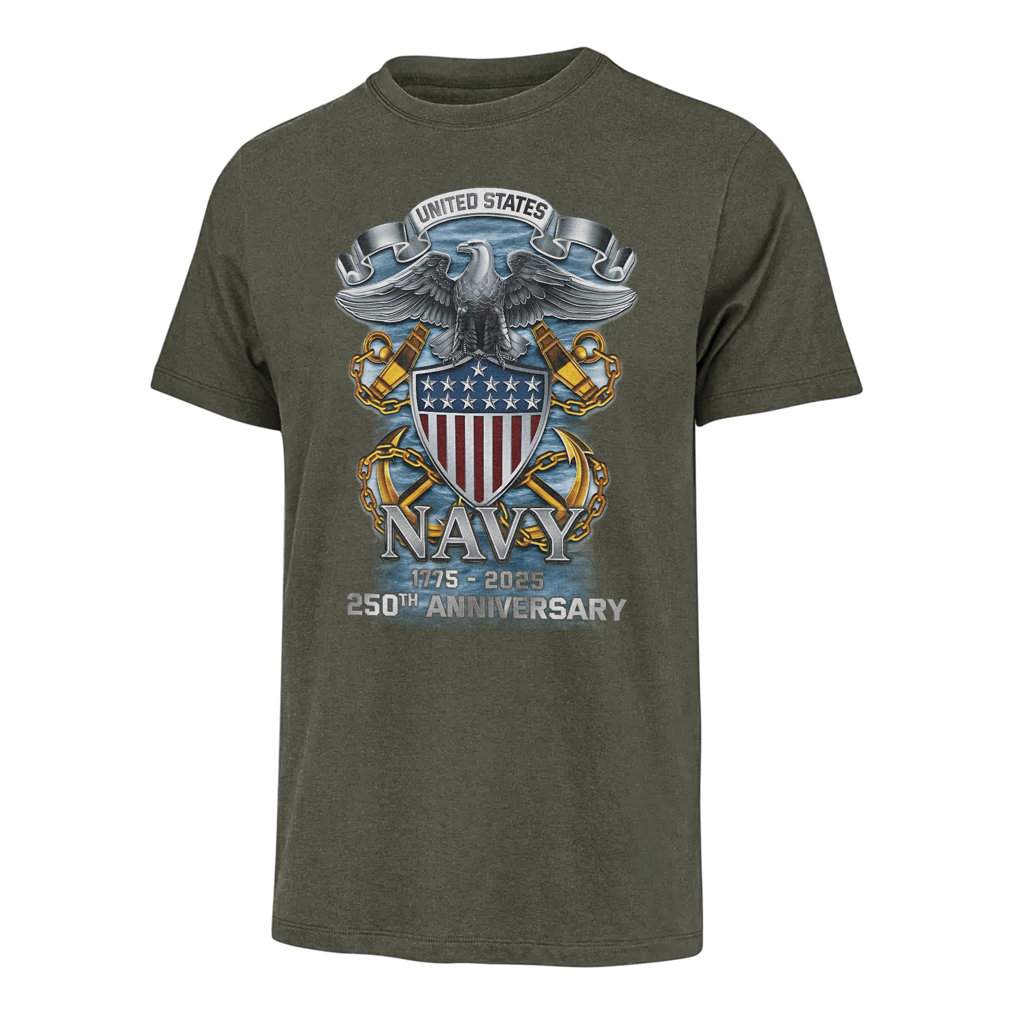 Navy 250th Anniversary Classic T-shirt