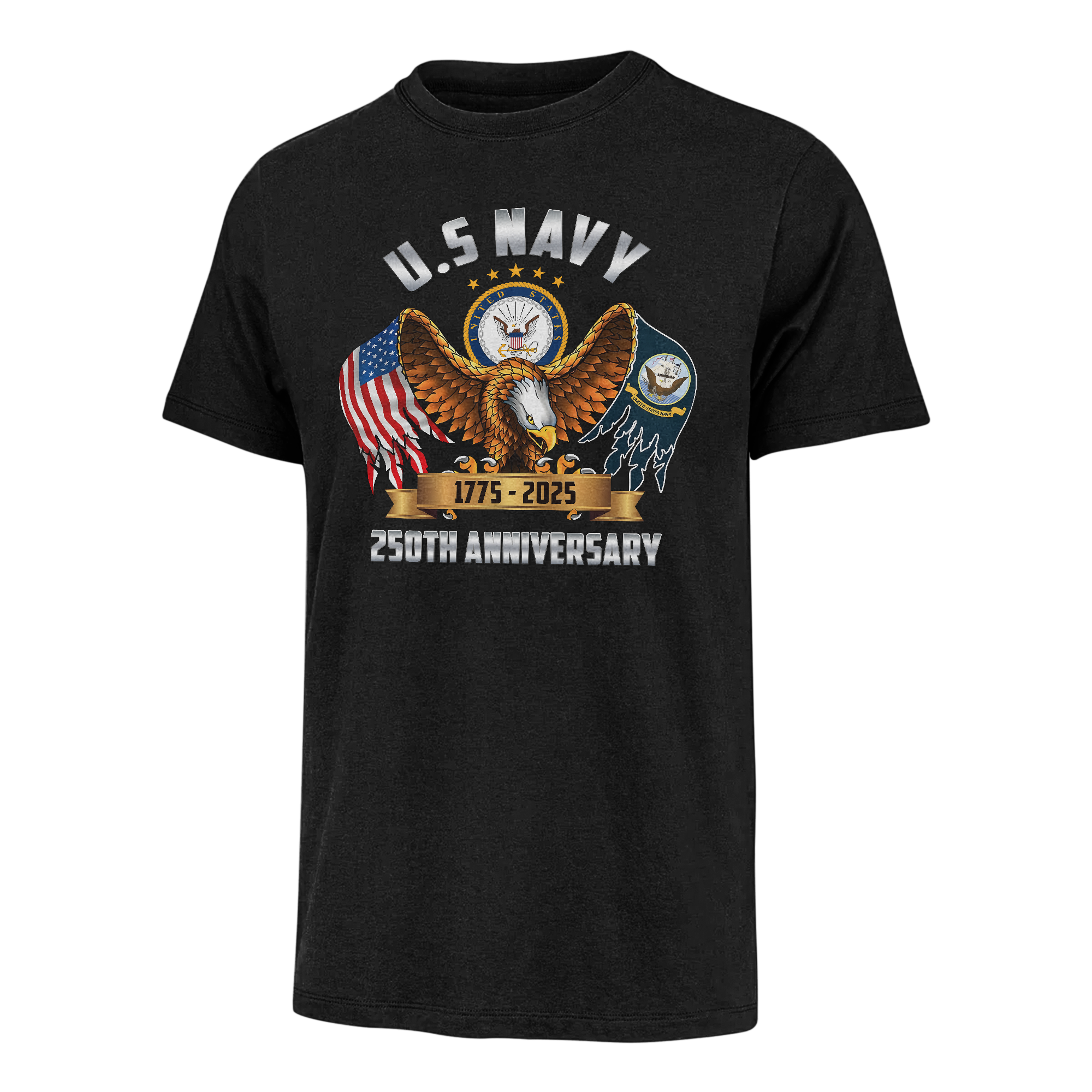 Navy 250th Anniversary Classic T-shirt