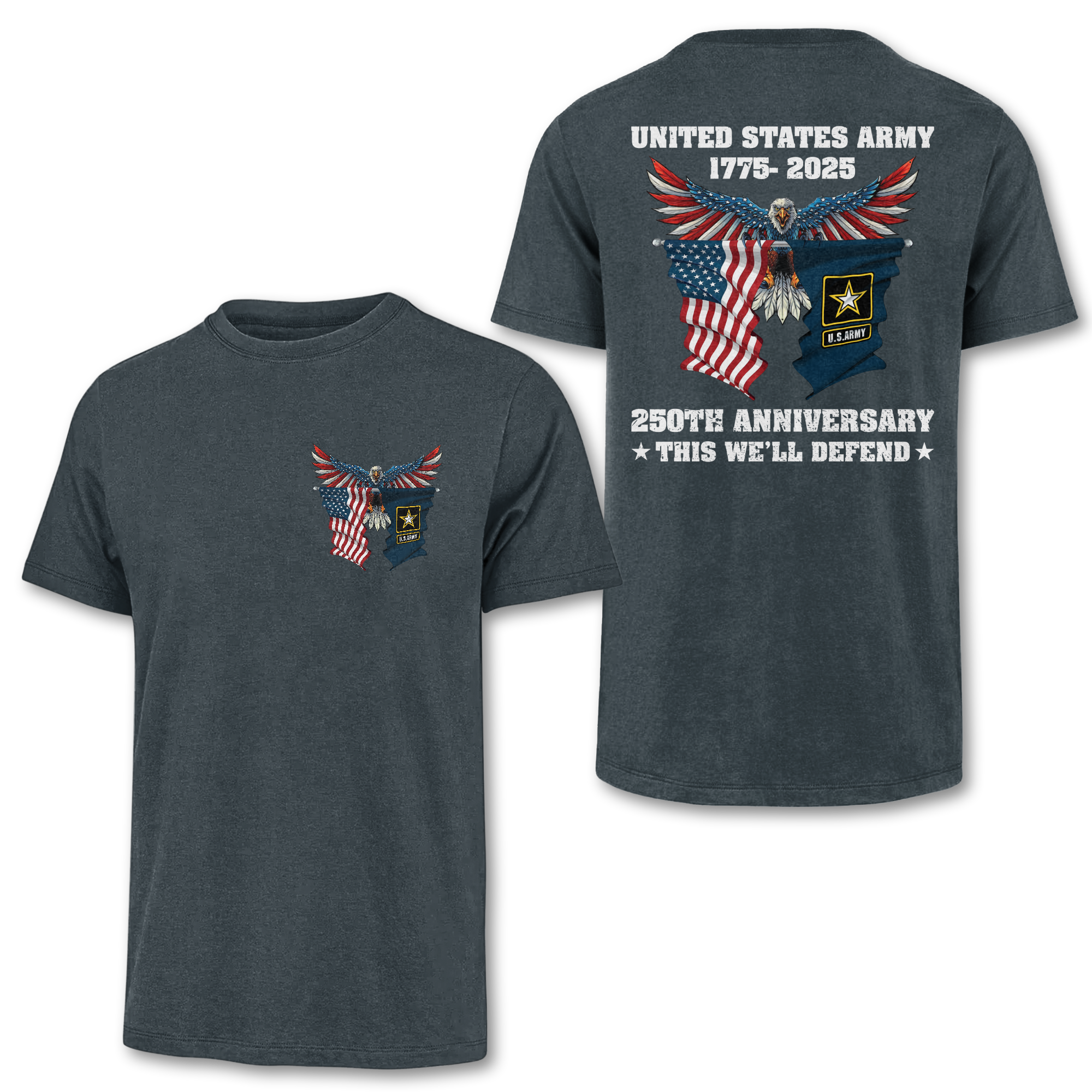Army 250th Anniversary Double Side Classic T-shirt