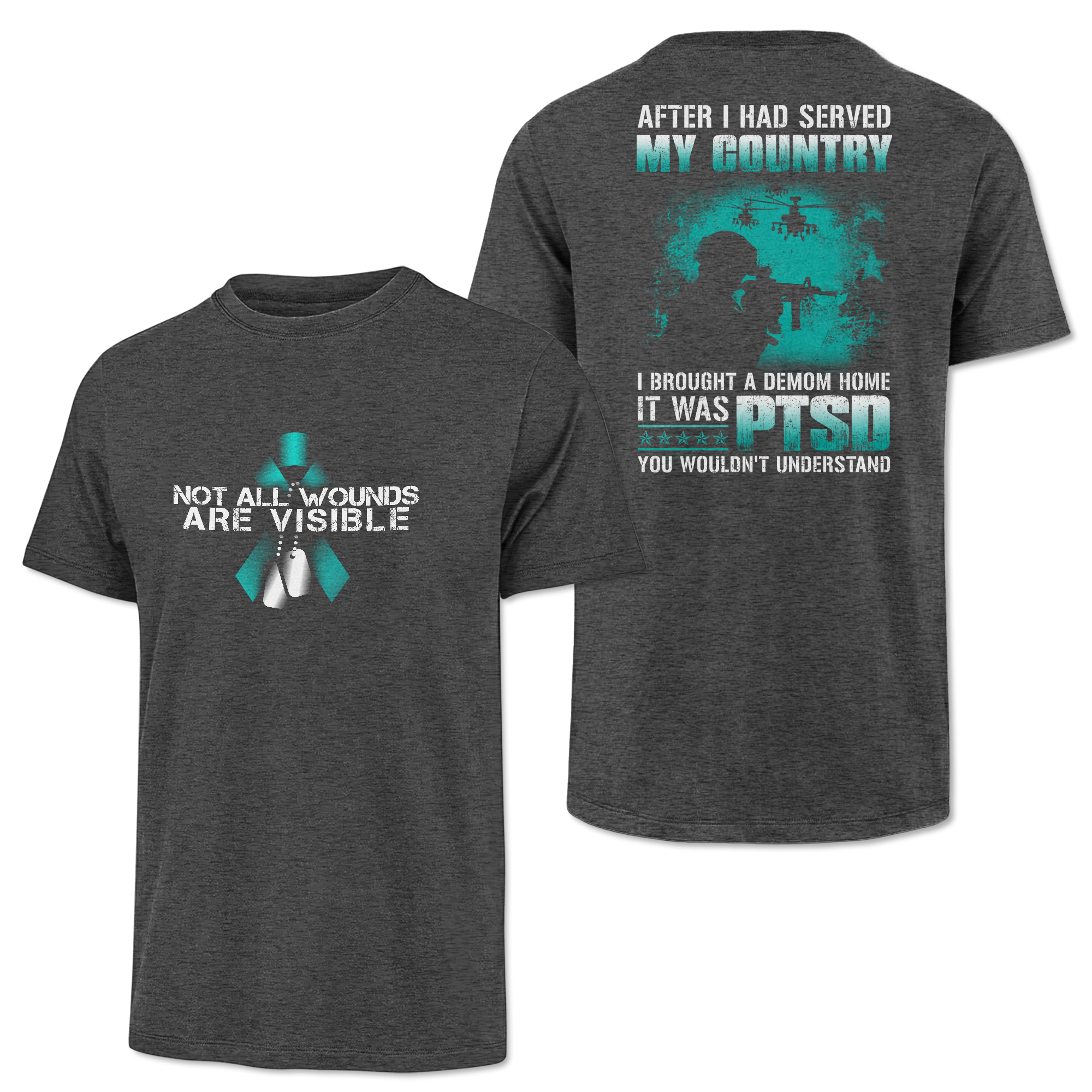 PTSD Not All Wounds Are Visible Classic Tee