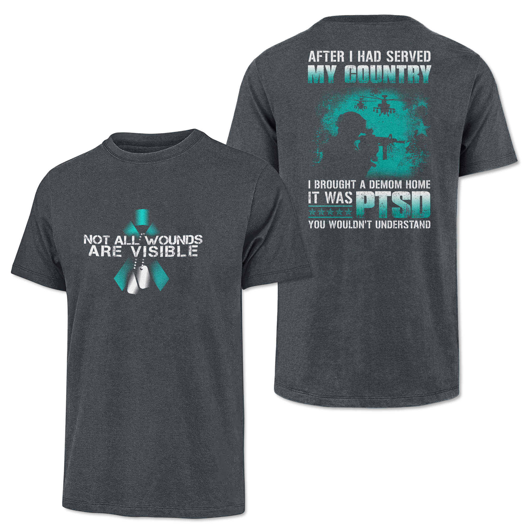 PTSD Not All Wounds Are Visible Classic Tee