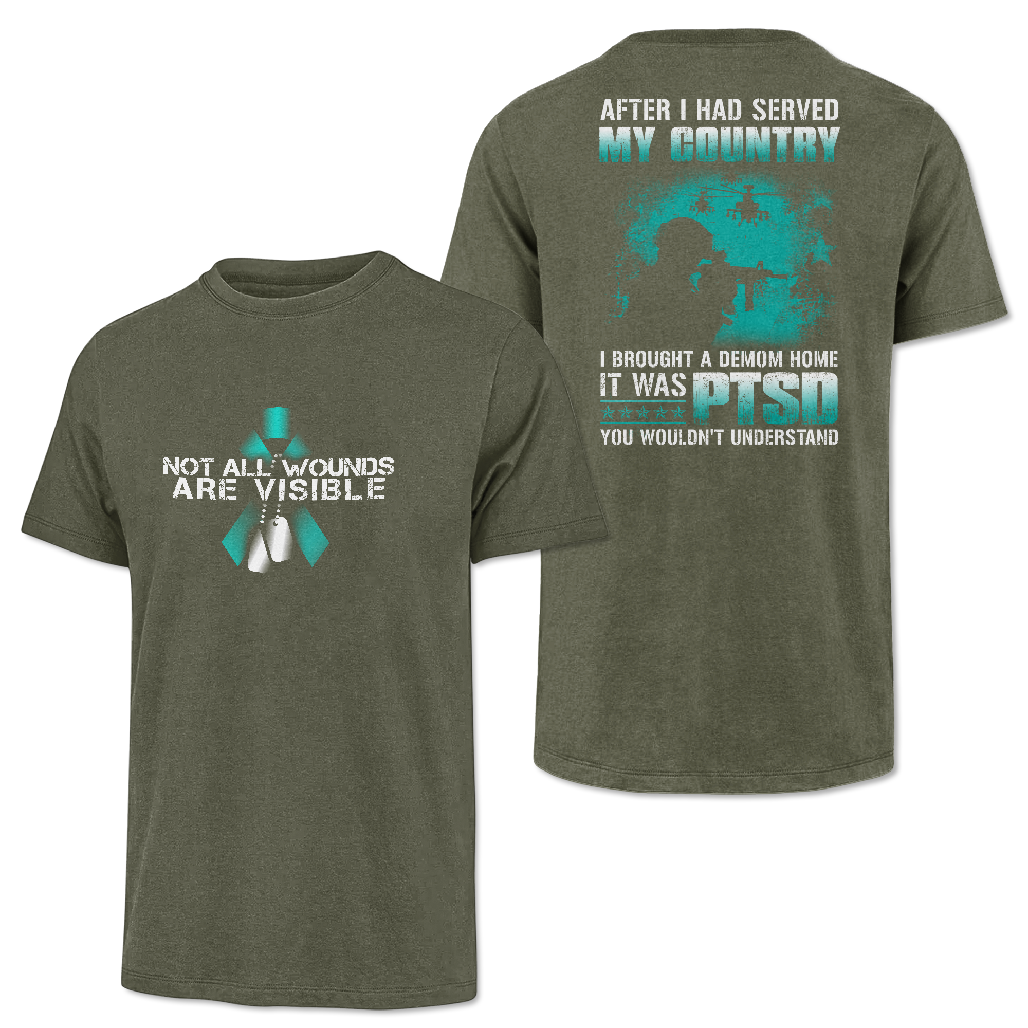 PTSD Not All Wounds Are Visible Classic Tee