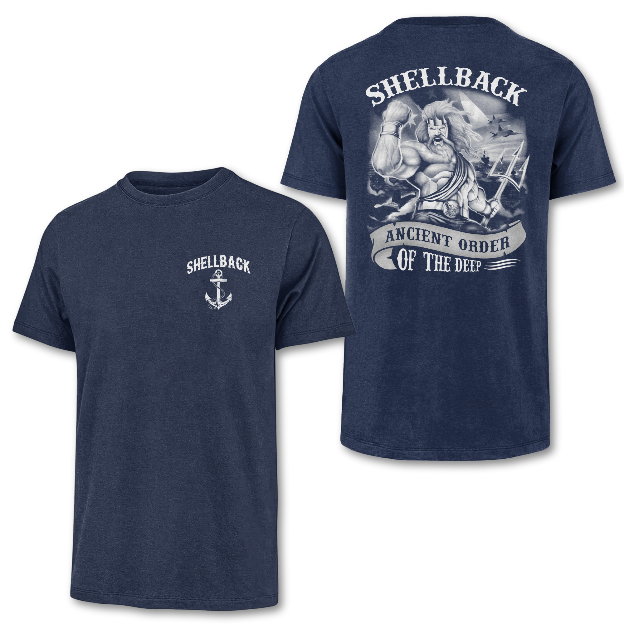 Shellback Ancient Order Of The Deep Double Sided Classic Tee