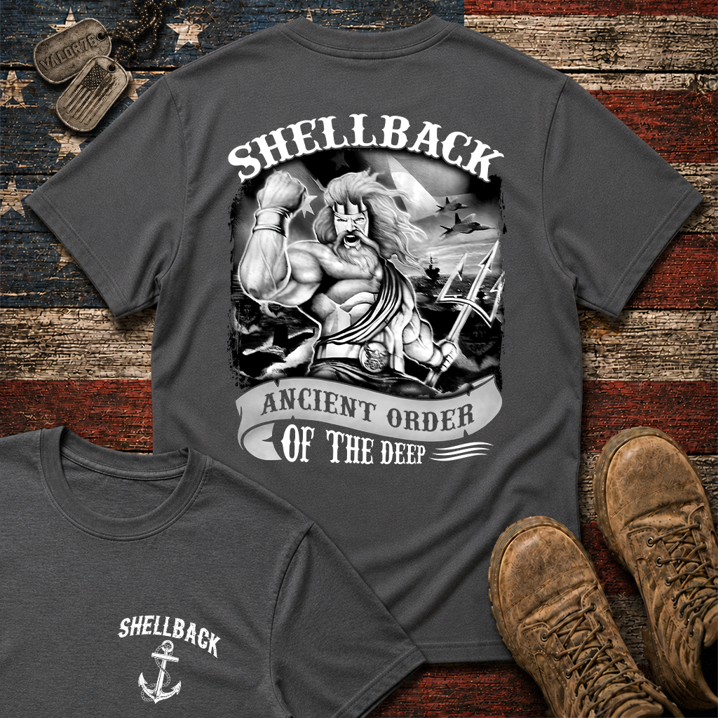Shellback Ancient Order Of The Deep Double Sided Classic Tee