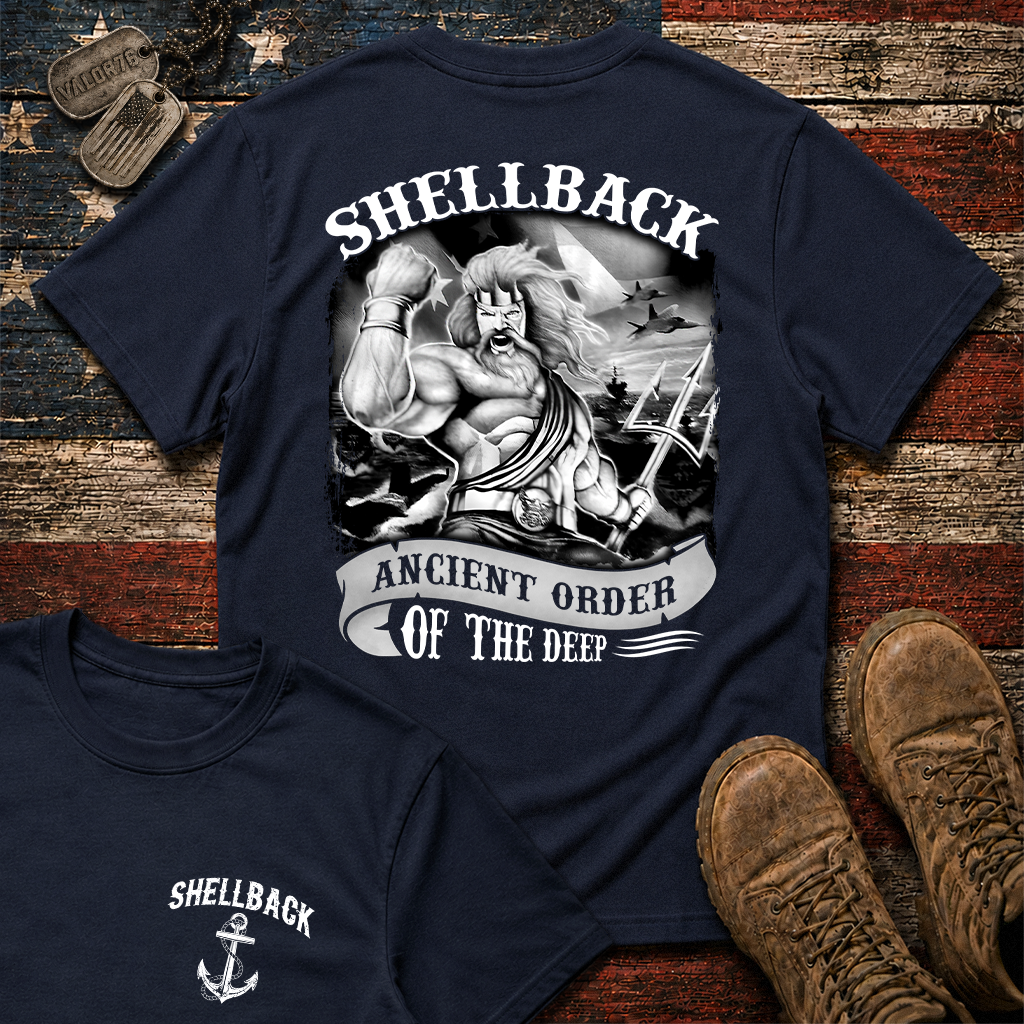 Shellback Ancient Order Of The Deep Double Sided Classic Tee