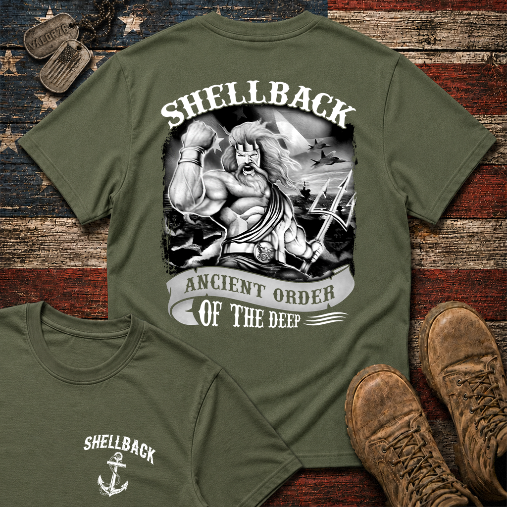 Shellback Ancient Order Of The Deep Double Sided Classic Tee