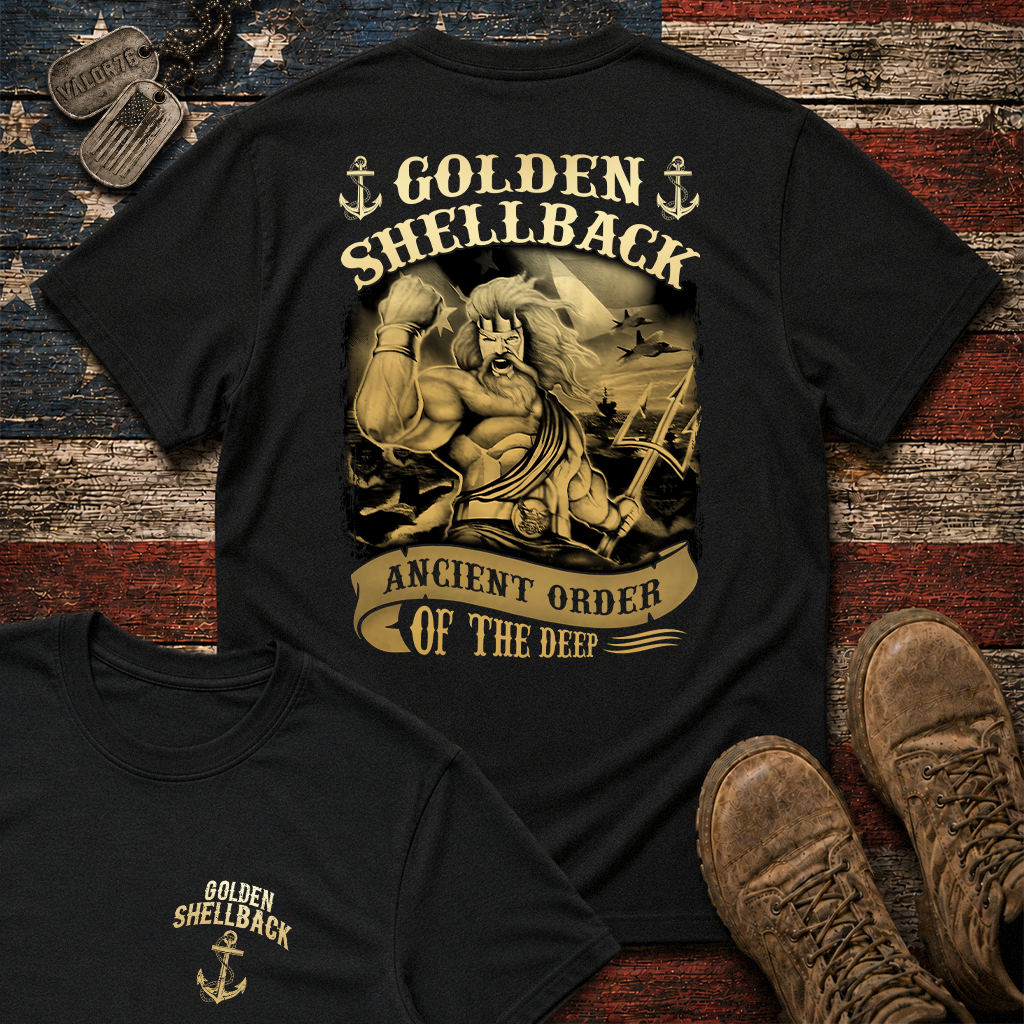 Golden Shellback Ancient Order Of The Deep Classic Tee
