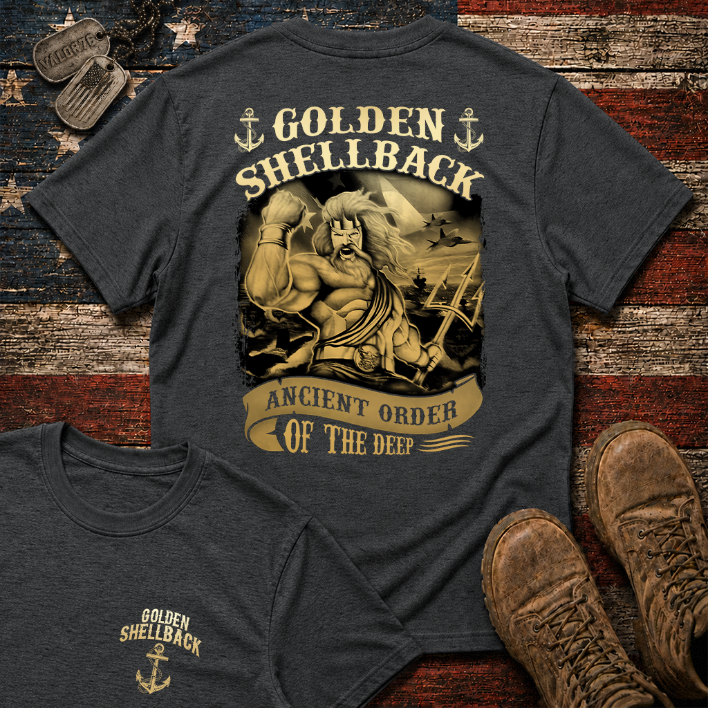 Golden Shellback Ancient Order Of The Deep Classic Tee