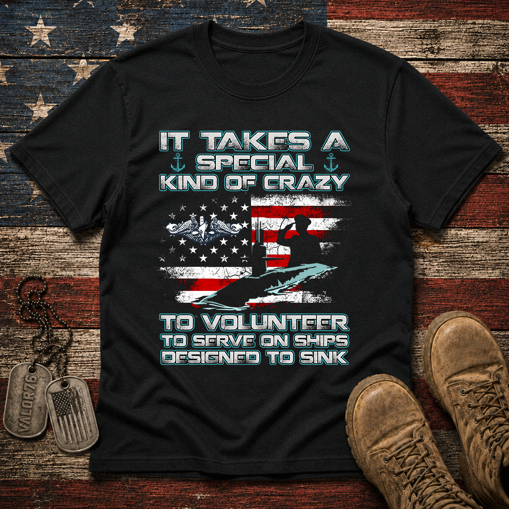 Special Kind Of Crazy Navy Submarine Classic Tee
