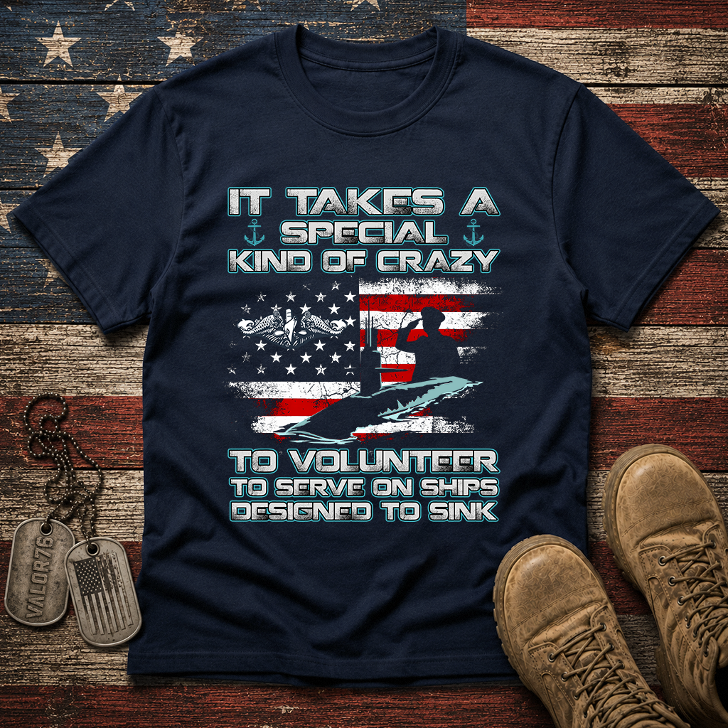 Special Kind Of Crazy Navy Submarine Classic Tee