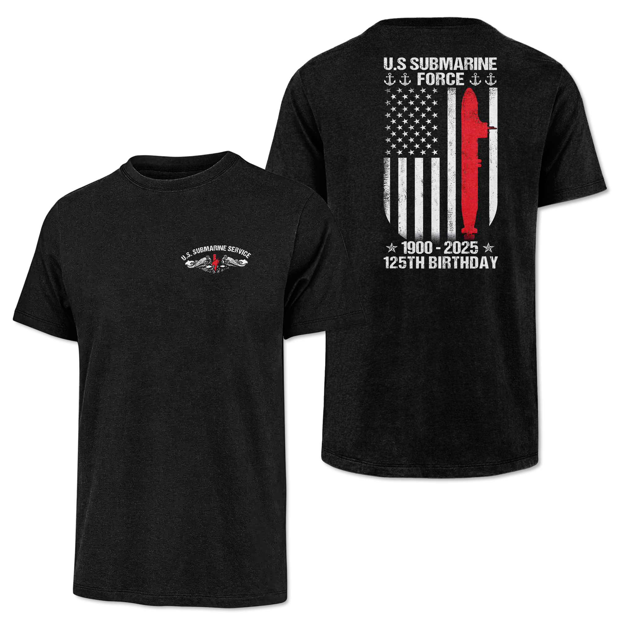 Navy Submarine 125th Birthday Classic Tee
